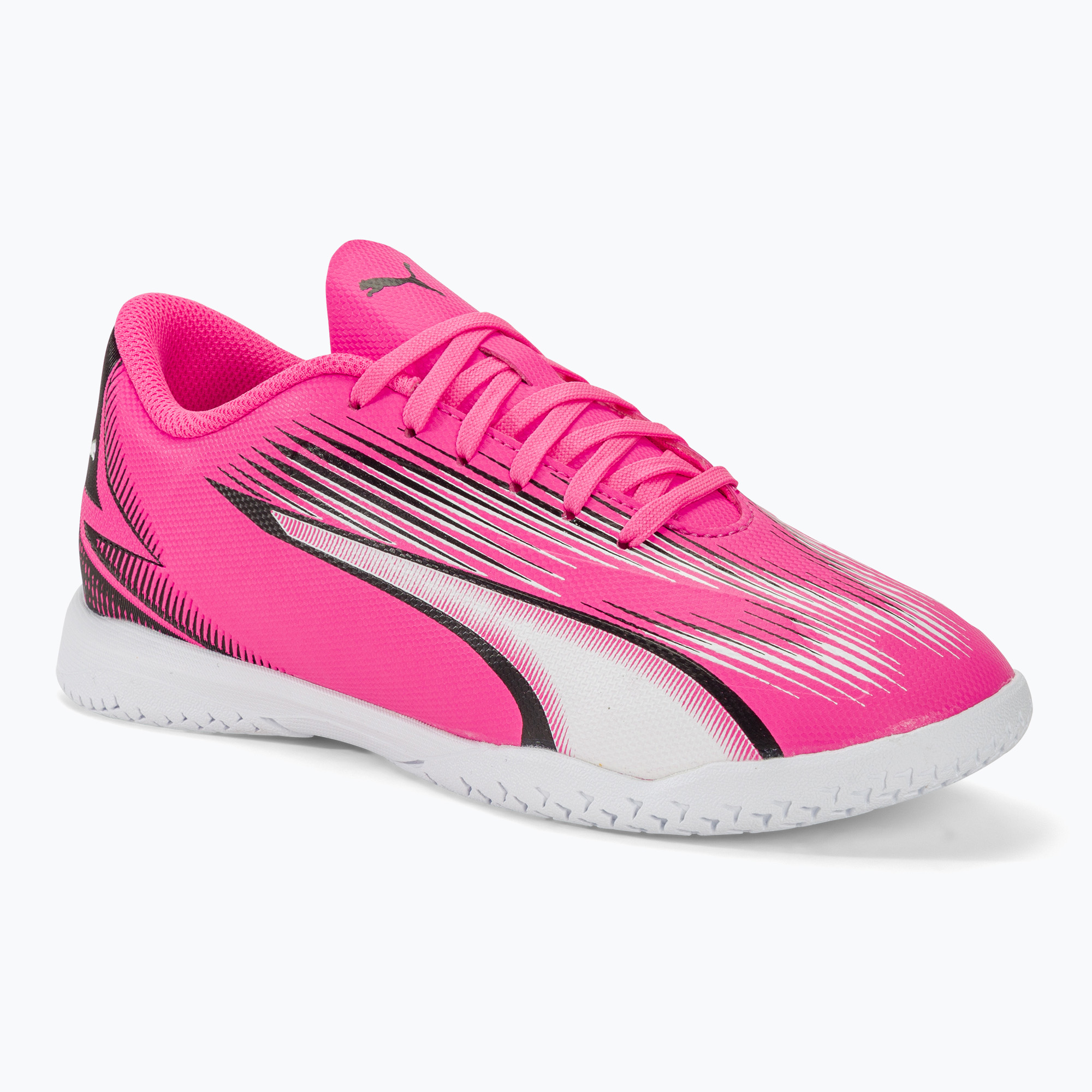 Încălțăminte de fotbal pentru copii PUMA Ultra Play TT Jr poison pink/puma white/puma black (Ultra Play TT Jr 107780 01)