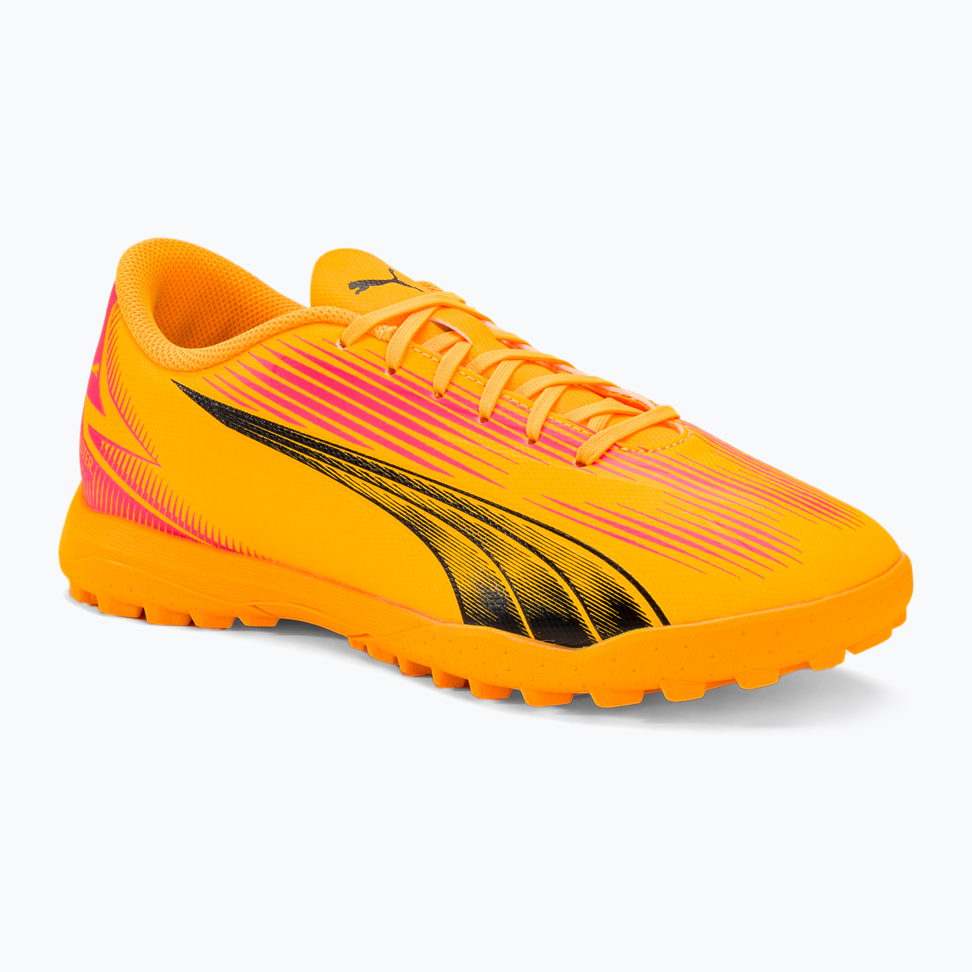 Încălțăminte de fotbal PUMA Ultra Play TT sunset glow/puma black/sun stream (Ultra Play TT 107765 03)