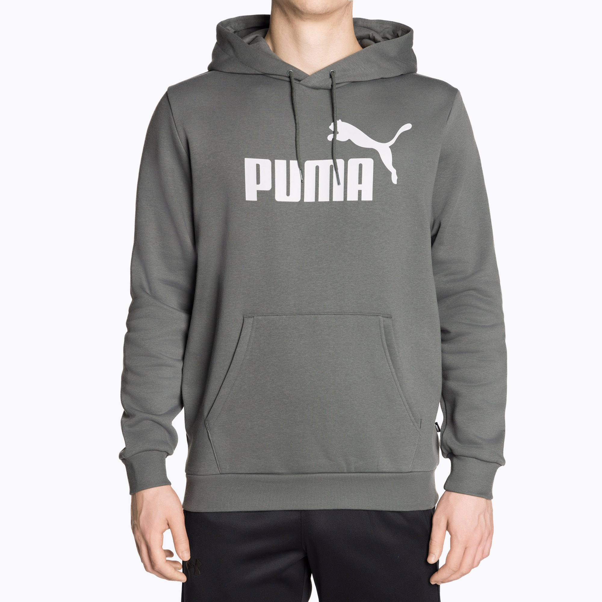 Bluză pentru bărbați PUMA Essentials Big Logo Hoodie FL mineral gray (Essentials Big Logo Hoodie FL 586687)