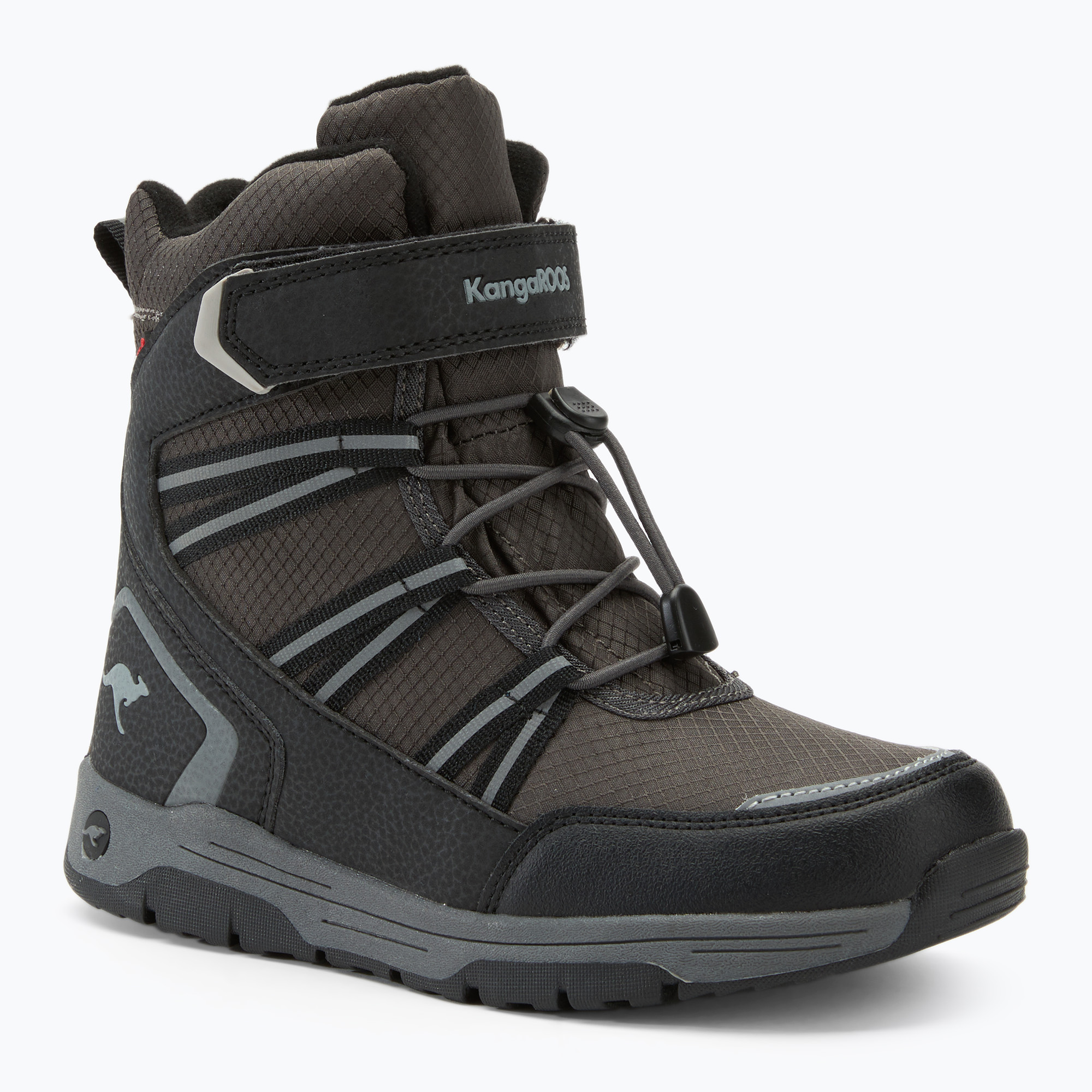 Ghete pentru juniori KangaROOS K-MJ Eldora EV RTX jet black / steel grey (K-MJ Eldora EV RTX 10222-000-5003)