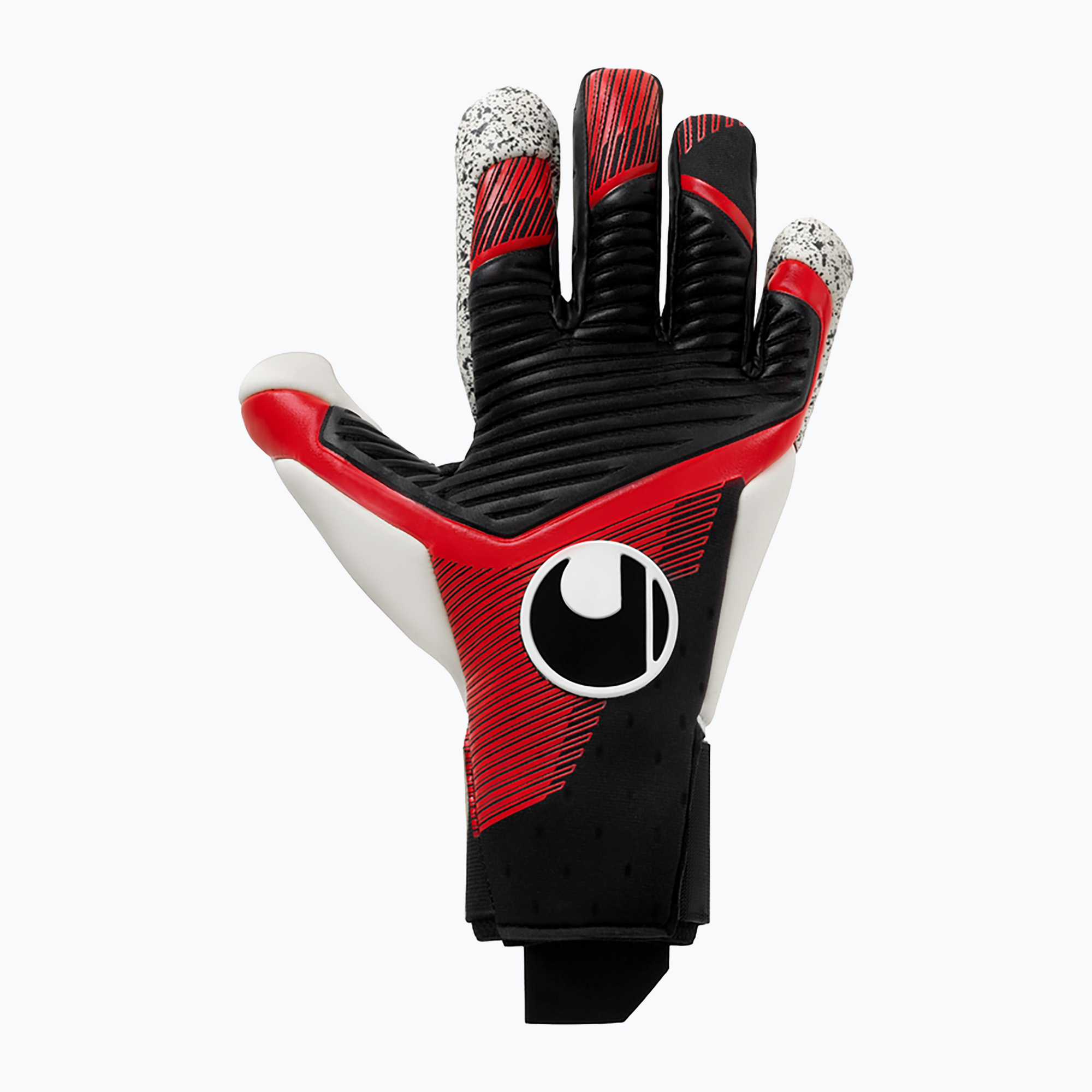 Uhlsport Powerline Powerline Supergrip  Flex mănuși de portar negru/roșu/alb