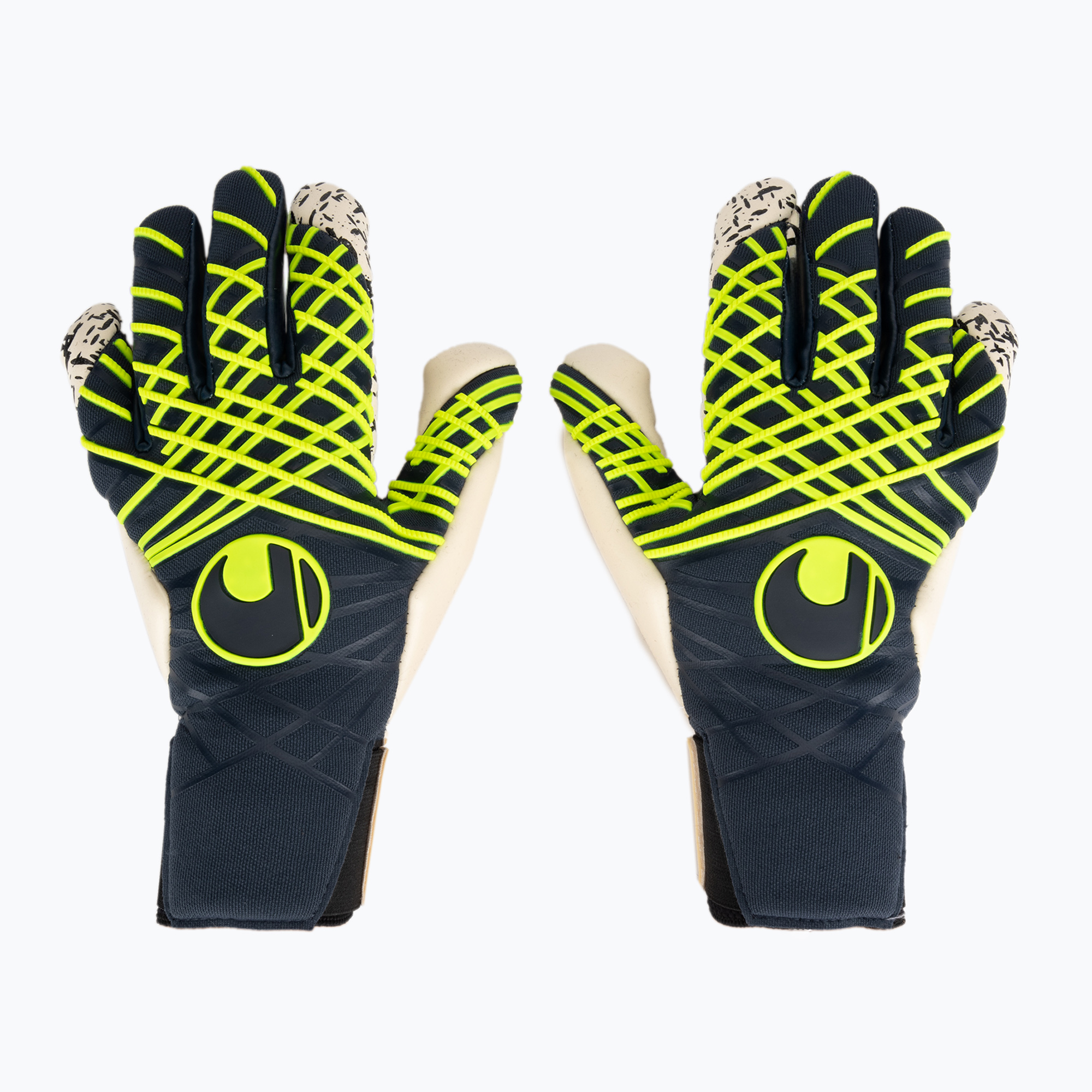 Mănuși de portar uhlsport Prediction Flex HN navy/white/fluo yellow (Prediction Flex HN 101133101)