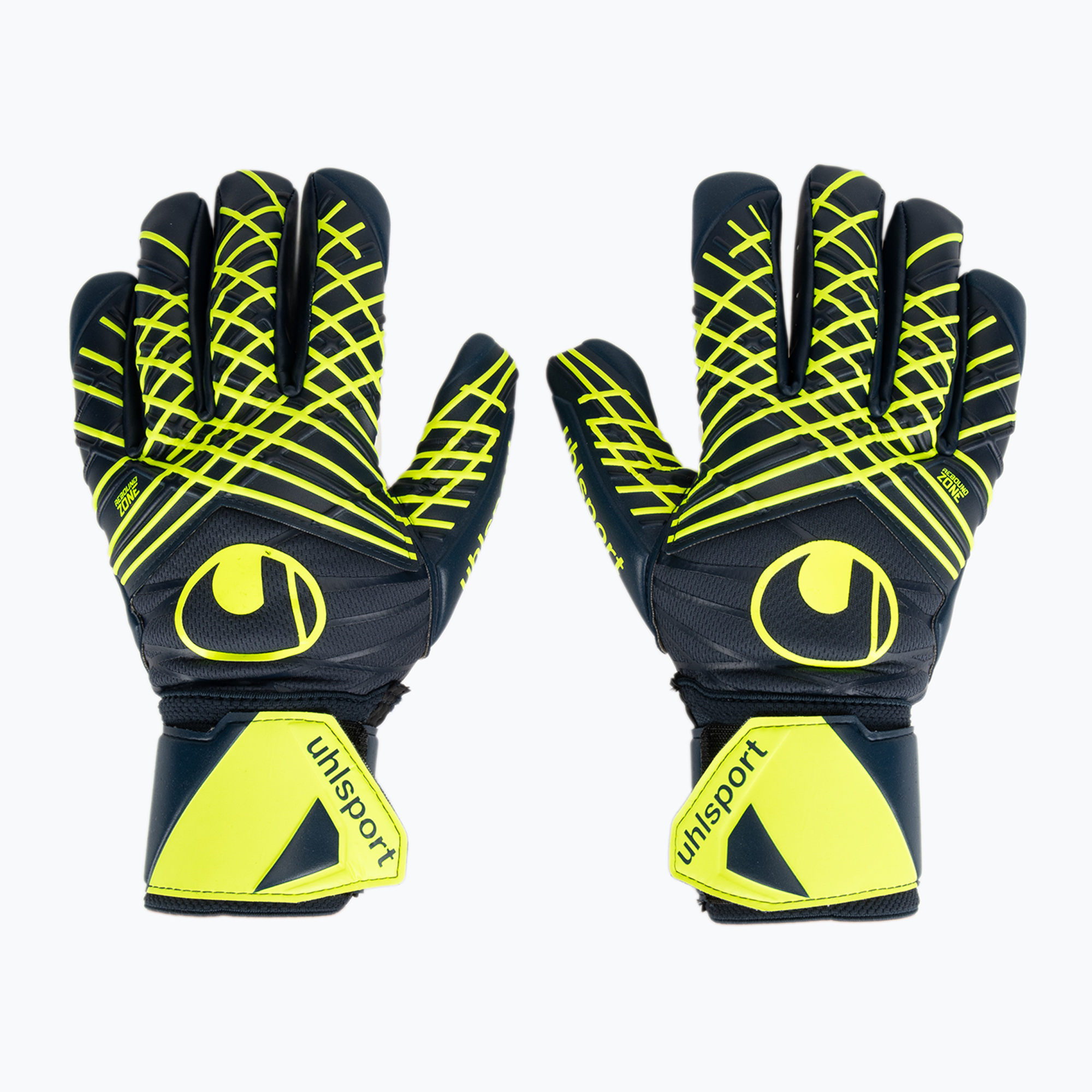 Mănuși de portar uhlsport Prediction Supersoft HN navy/white/fluo yellow (Prediction Supersoft HN 101133401)