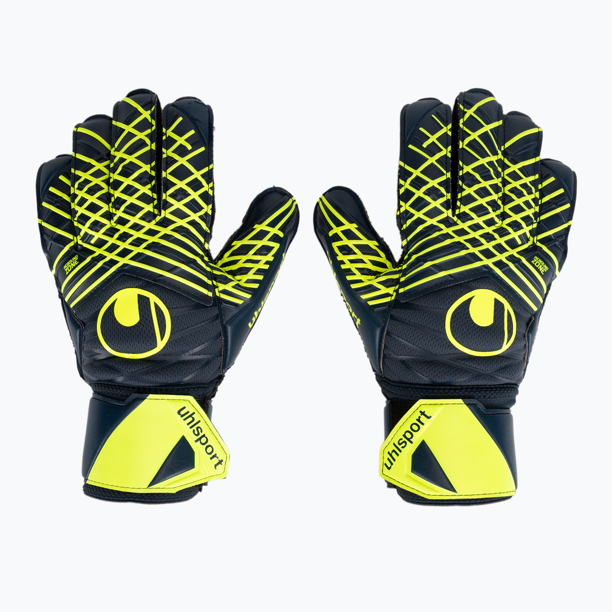 Mănuși de portar uhlsport Prediction Supersoft navy/white/fluo yellow (Prediction Supersoft 101133501)