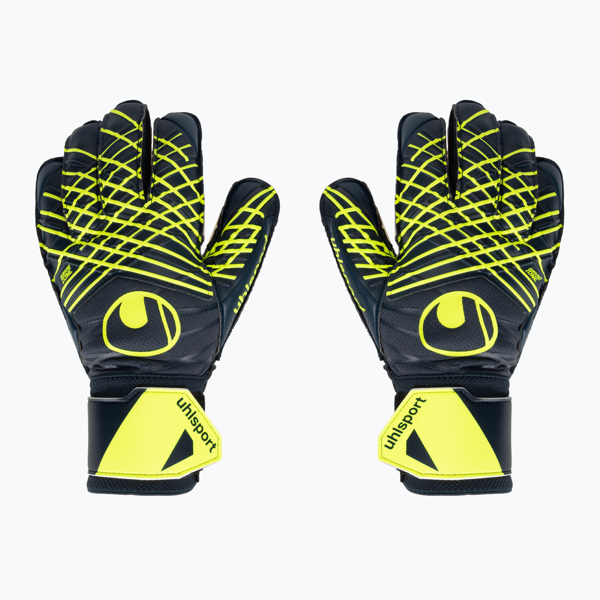 Mănuși de portar uhlsport Prediction Soft Pro black/white/fluo orange (Prediction Soft Pro 101133701)