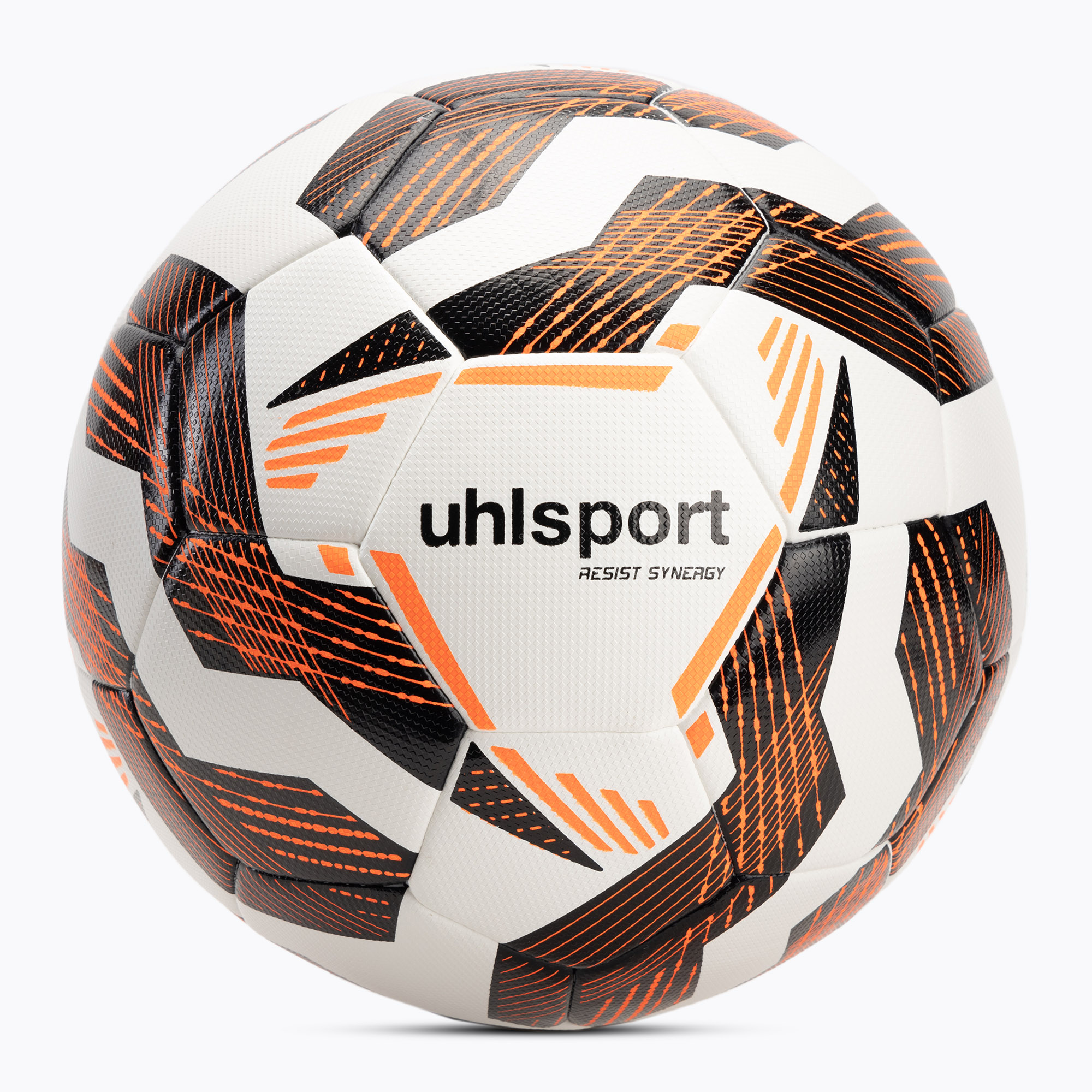 Minge de fotbal uhlsport Resist Synergy white/black/fluo orange mărime 5 (Resist Synergy 100176801)