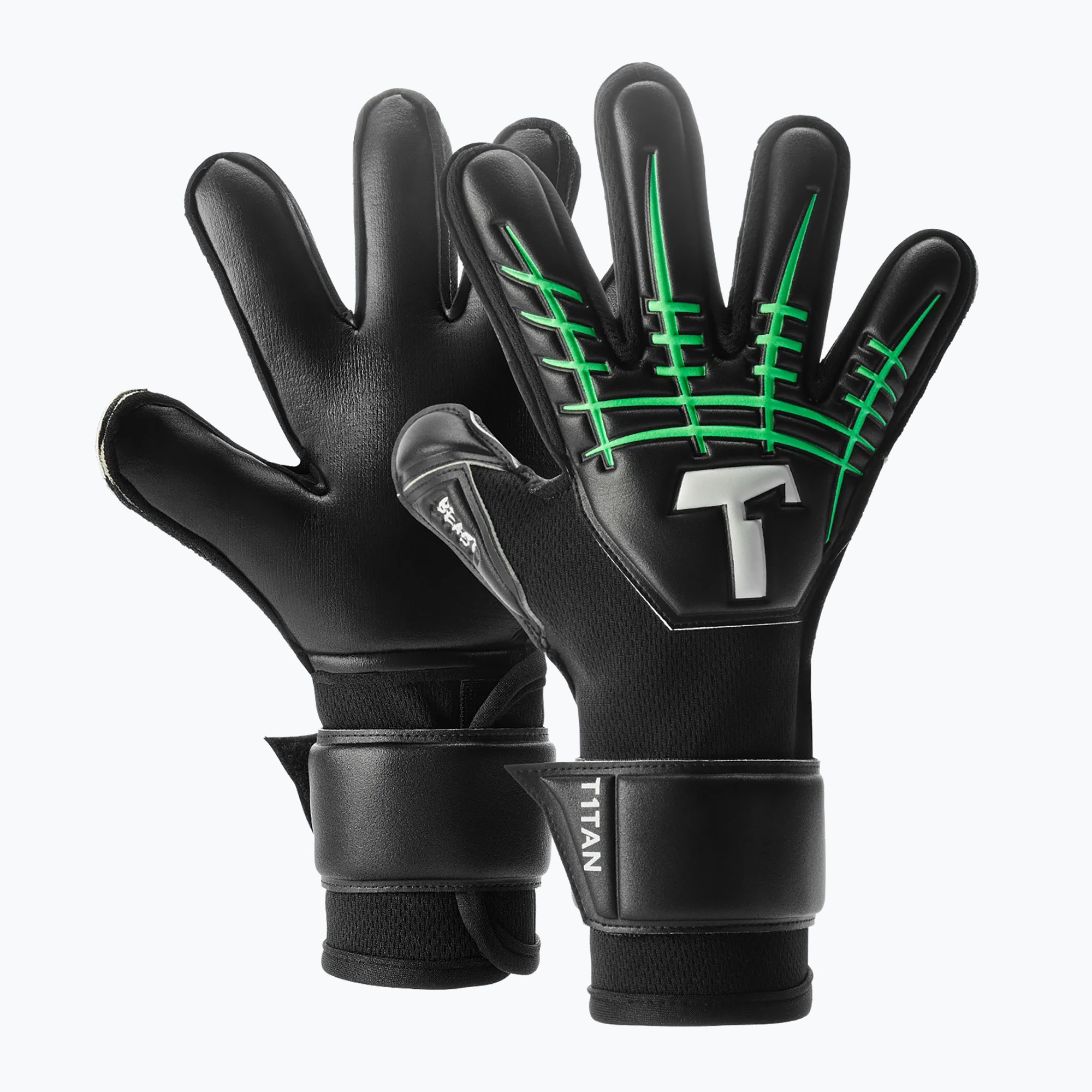 Mănuși de portar pentru copii  T1TAN Fluo Beast 3.0 Junior black