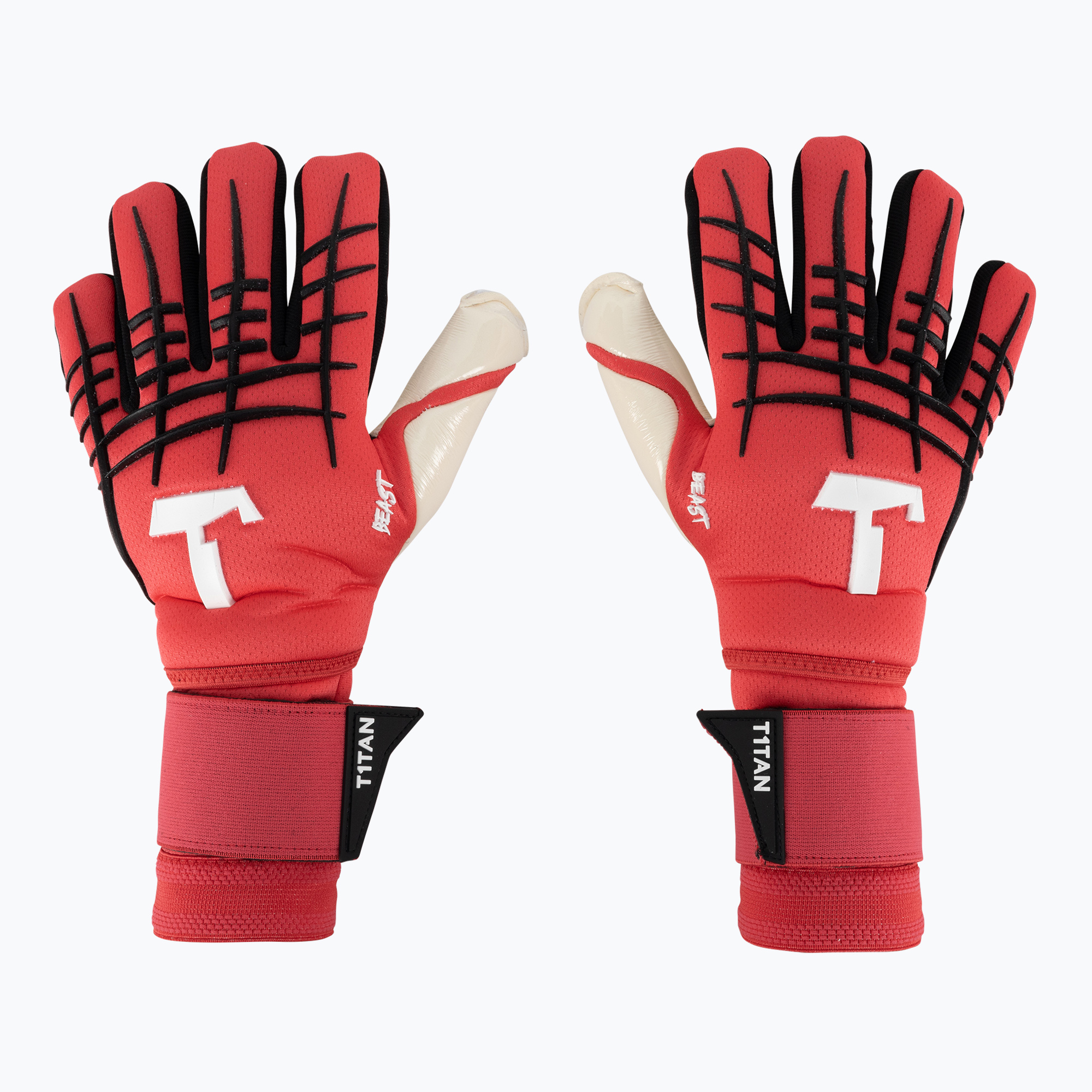T1TAN Beast 3.0 mănuși de portar roșu