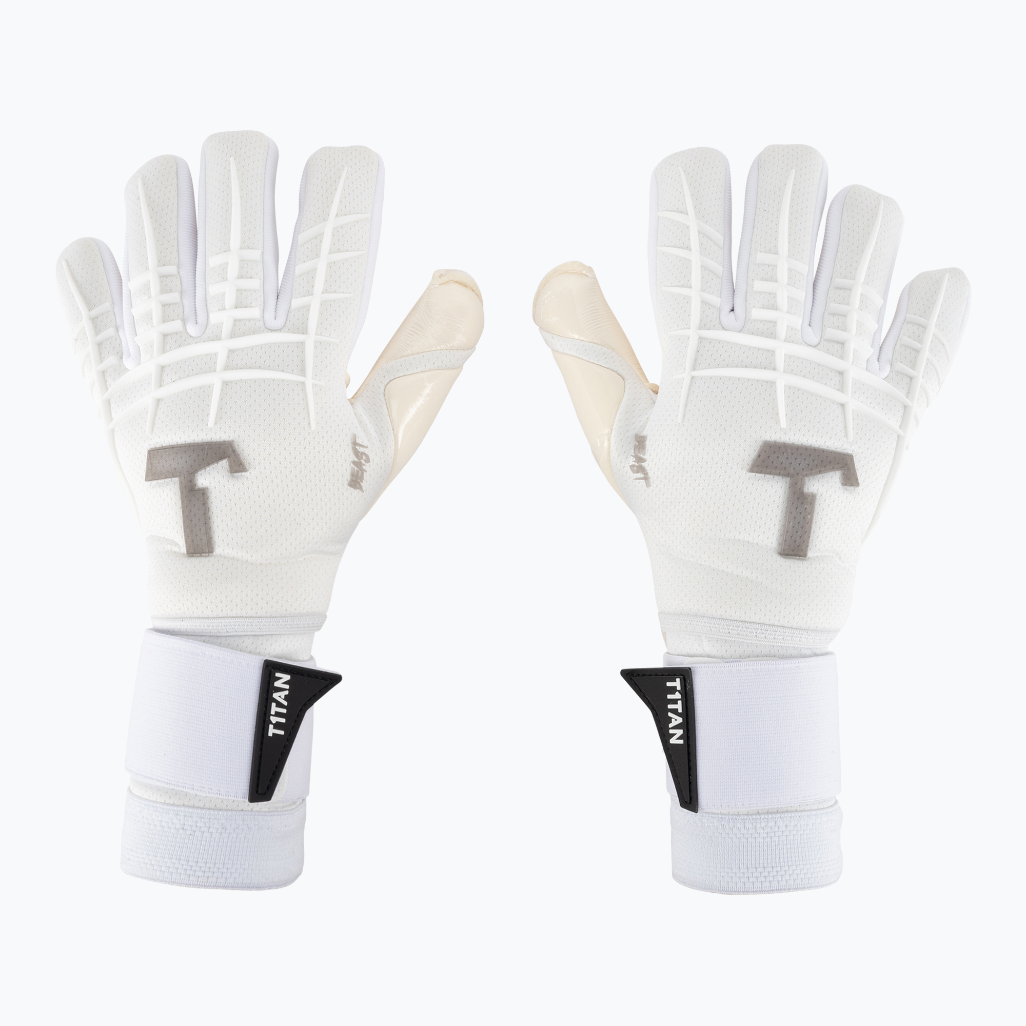 Mănuși de portar T1TAN Beast 3.0 FP alb
