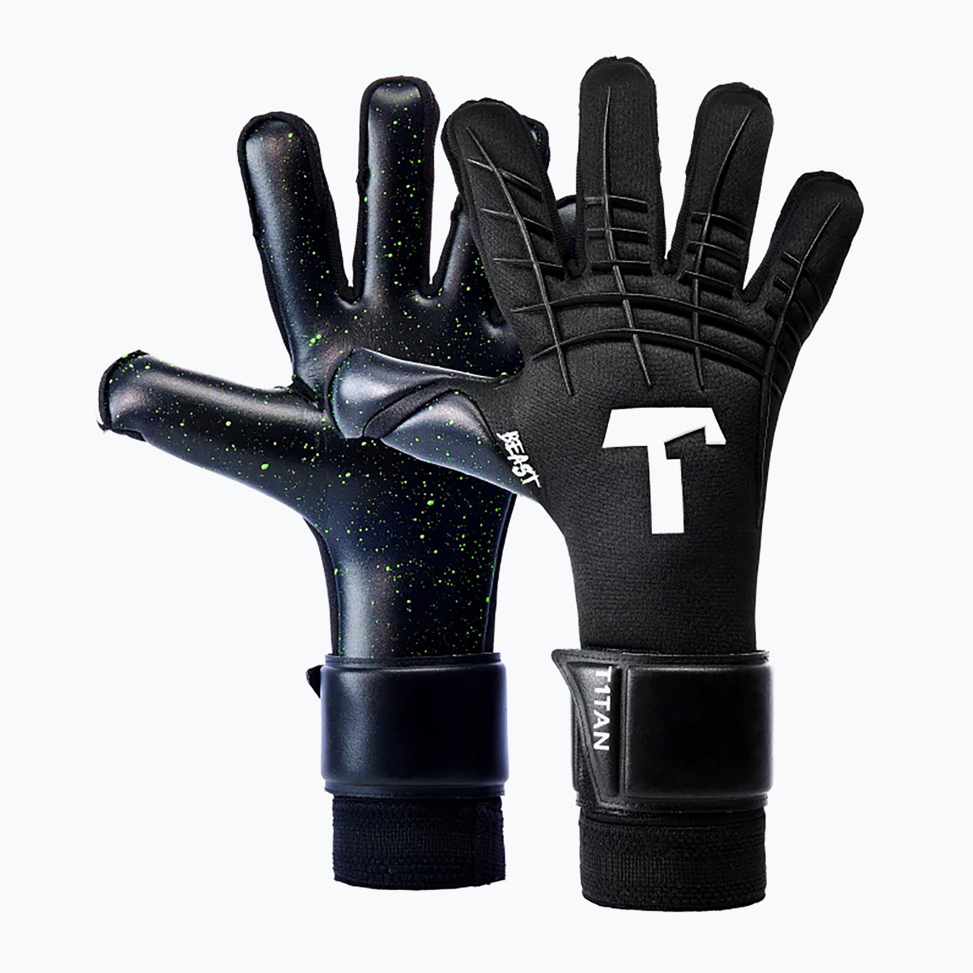 Mănuși de portar  T1TAN Black Beast 3.0 black