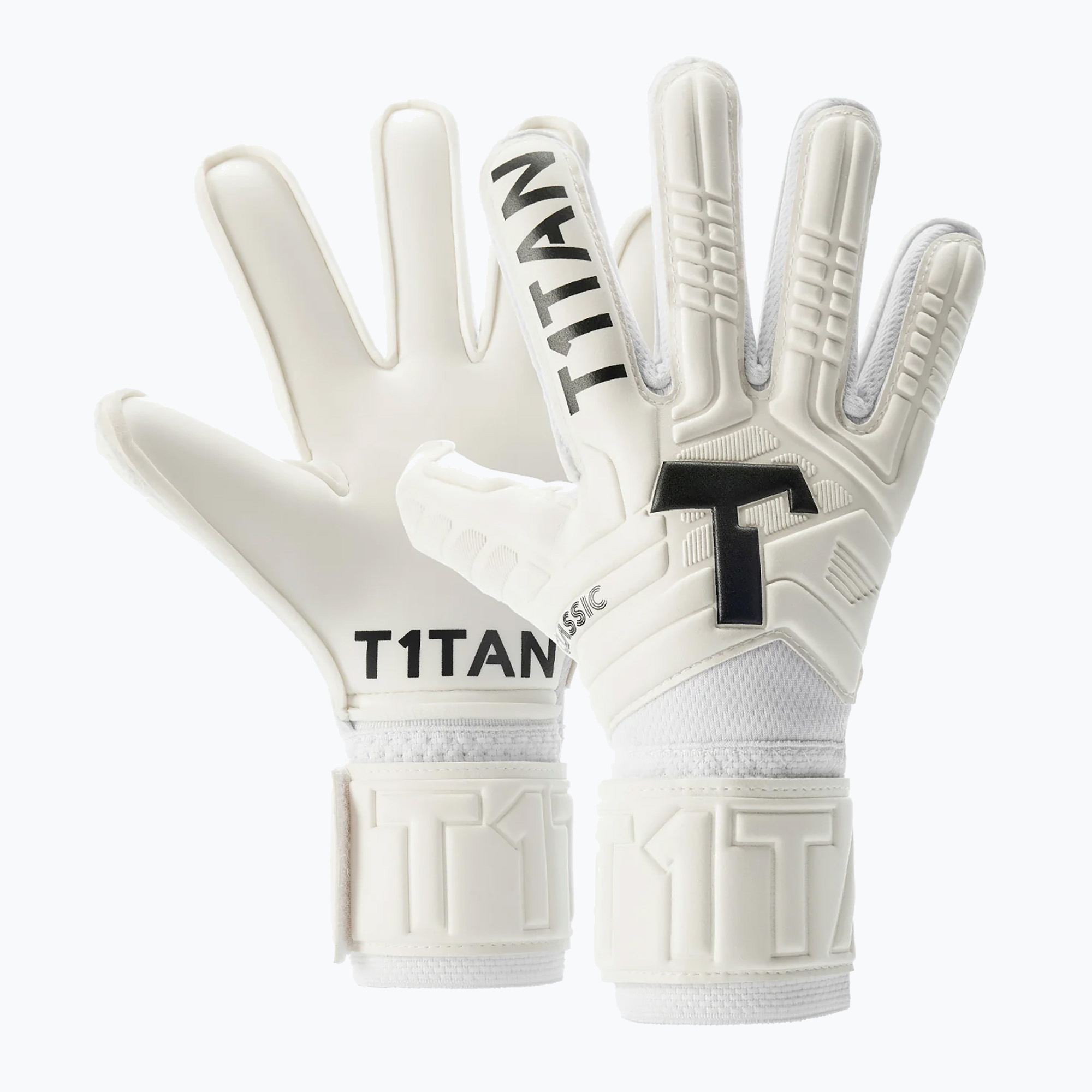 Mănuși de portar pentru copii  T1TAN Classic 1.0 White-Out Junior FP white