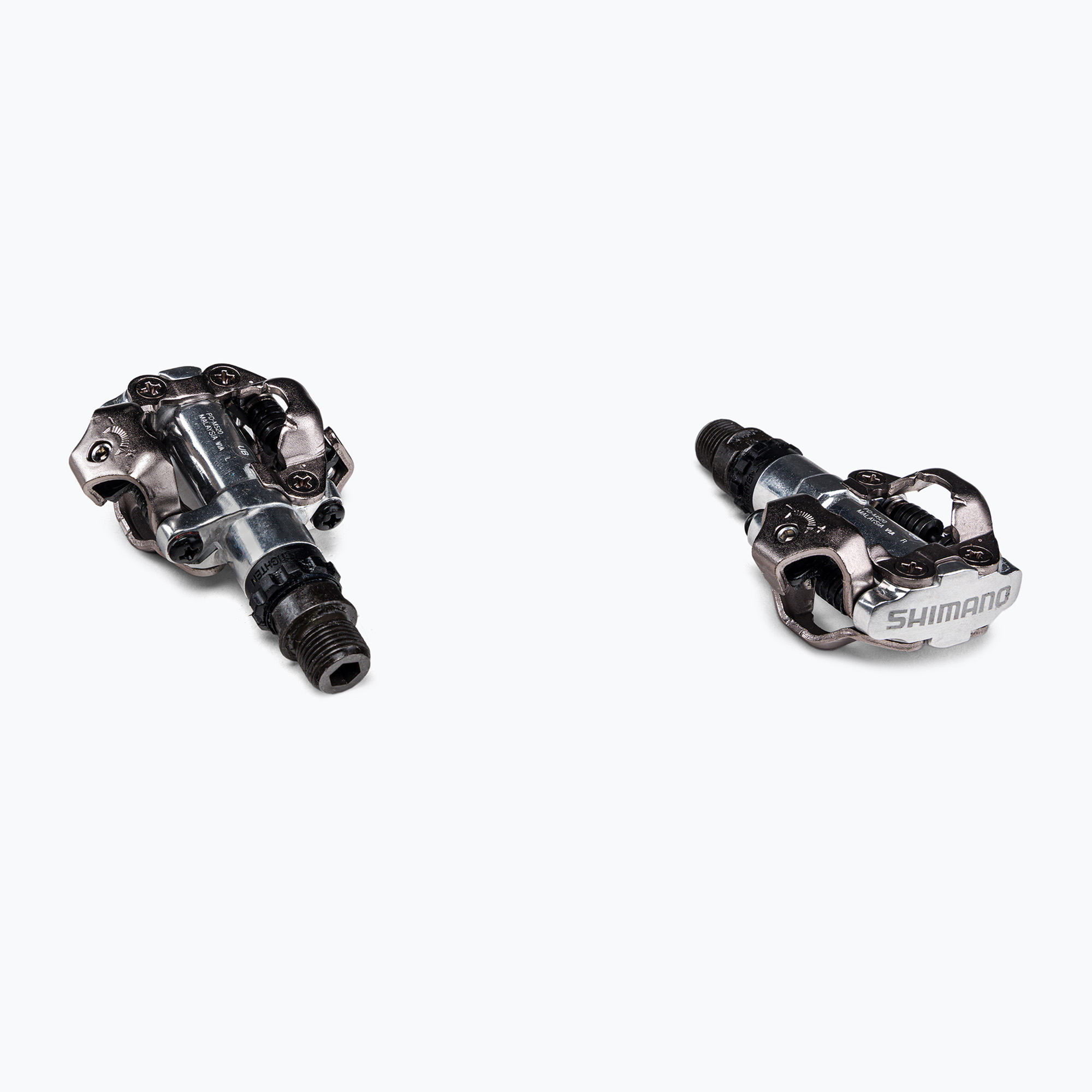 Pedale de bicicletă Shimano SPD PD-M520 argintiu EPDM520S (SPD PD-M520 EPDM520S)