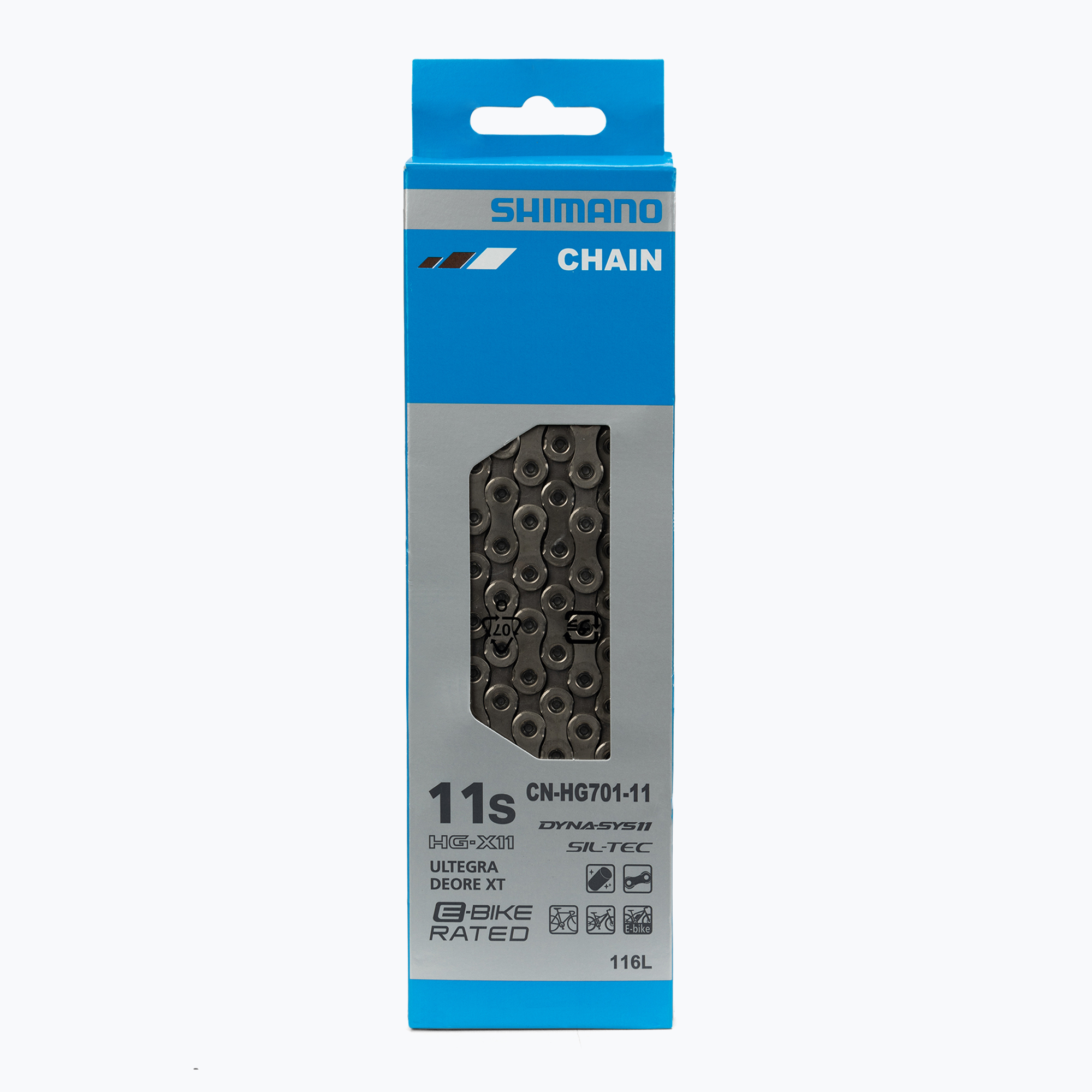 Lanț de bicicletă Shimano CN-HG701 + Pin 11rz 116 verigi