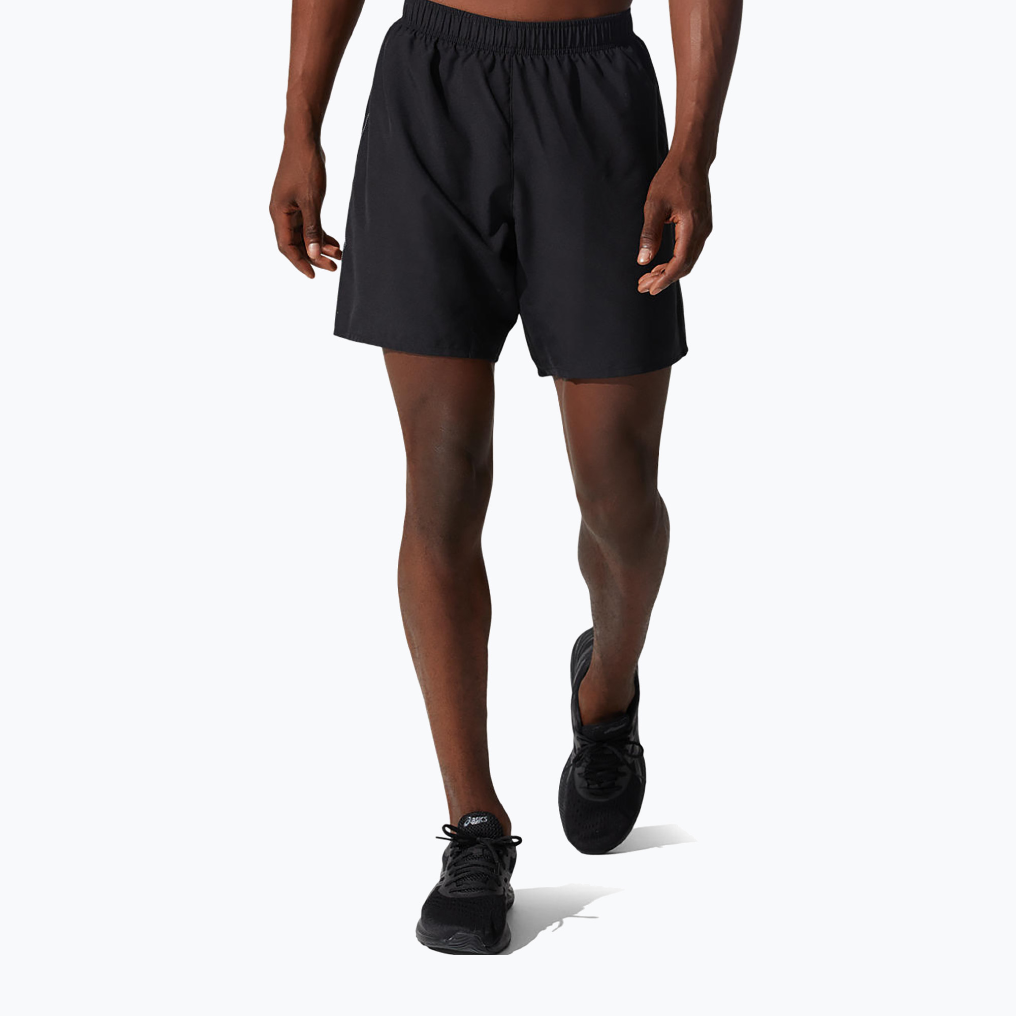 Bărbați ASICS Core 2-N-1 7In pantaloni scurți de performanță pentru bărbați negru (Core 2-N-1 7In Short 2011C335)