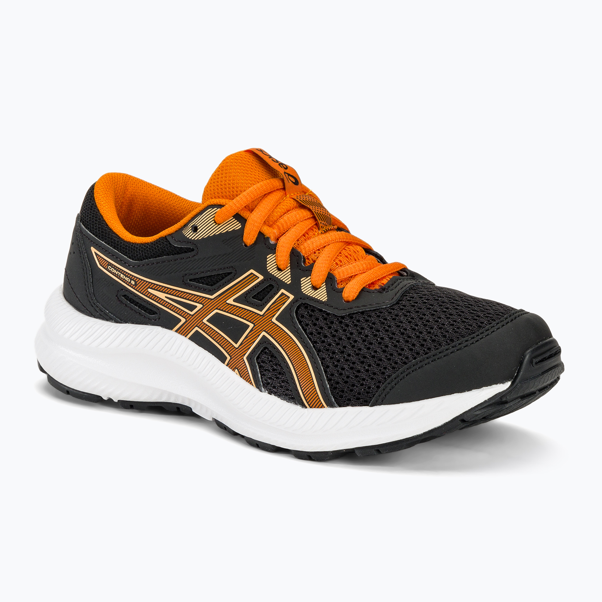 Încălăminte de alergat pentru copii ASICS Contend 8 GS black/bright orange (Contend 8 GS 1014A259)