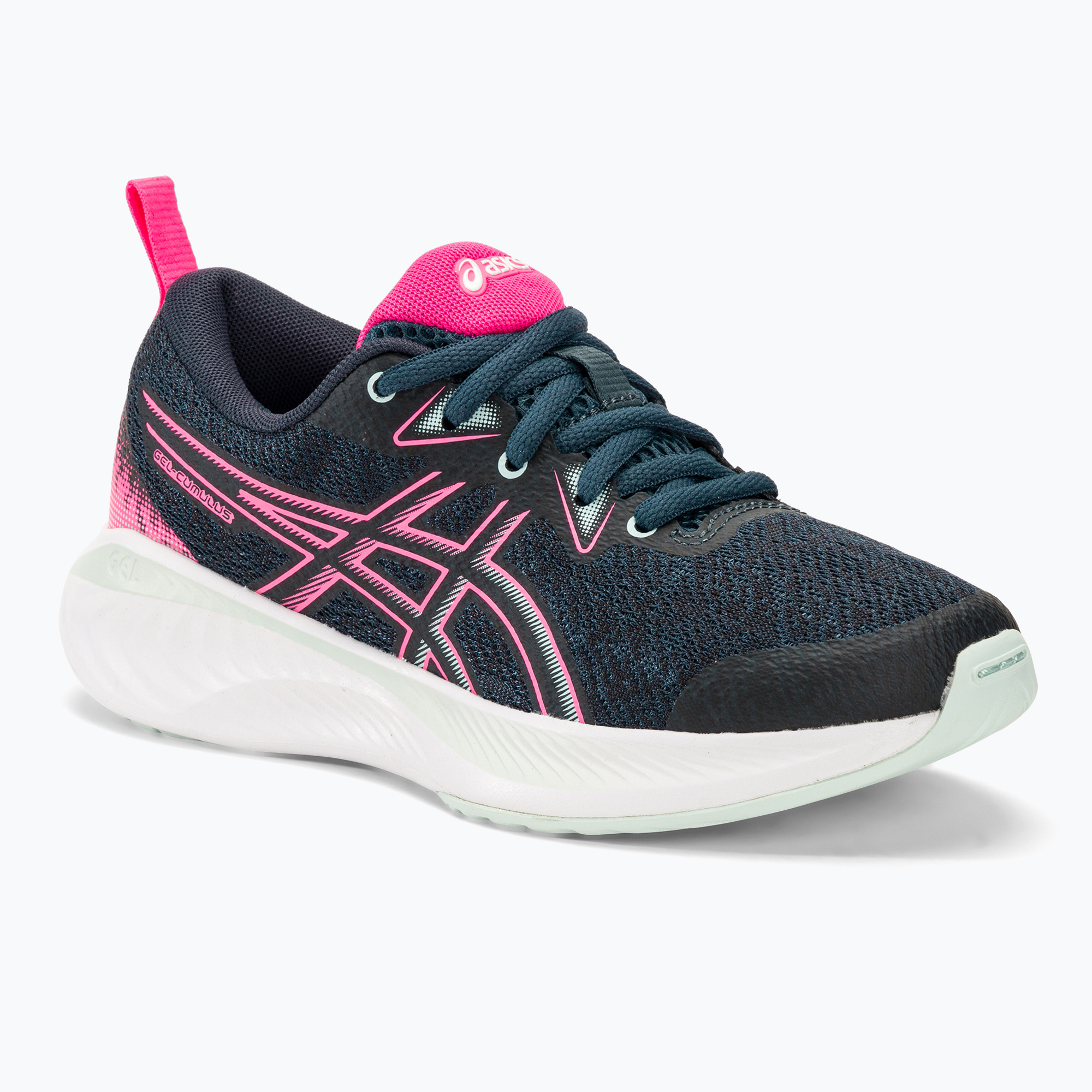 Încălțăminte de alergat pentru copii ASICS Gel-Cumulus 25 GS tarmac/hot pink (Gel-Cumulus 25 GS 1014A312)