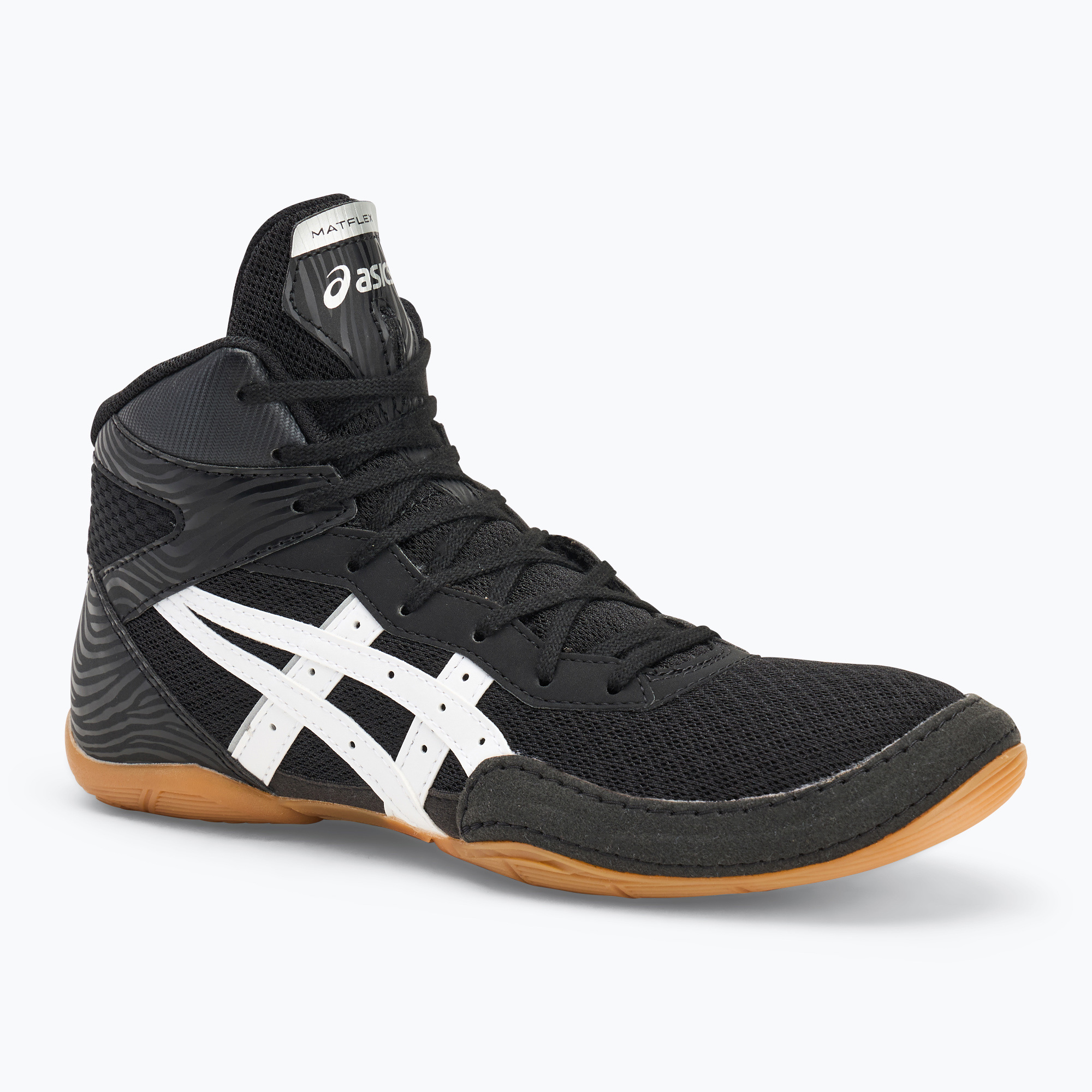 Încălțăminte de wrestling ASICS Matflex 7 black/white (Matflex 7 1081A051-001)