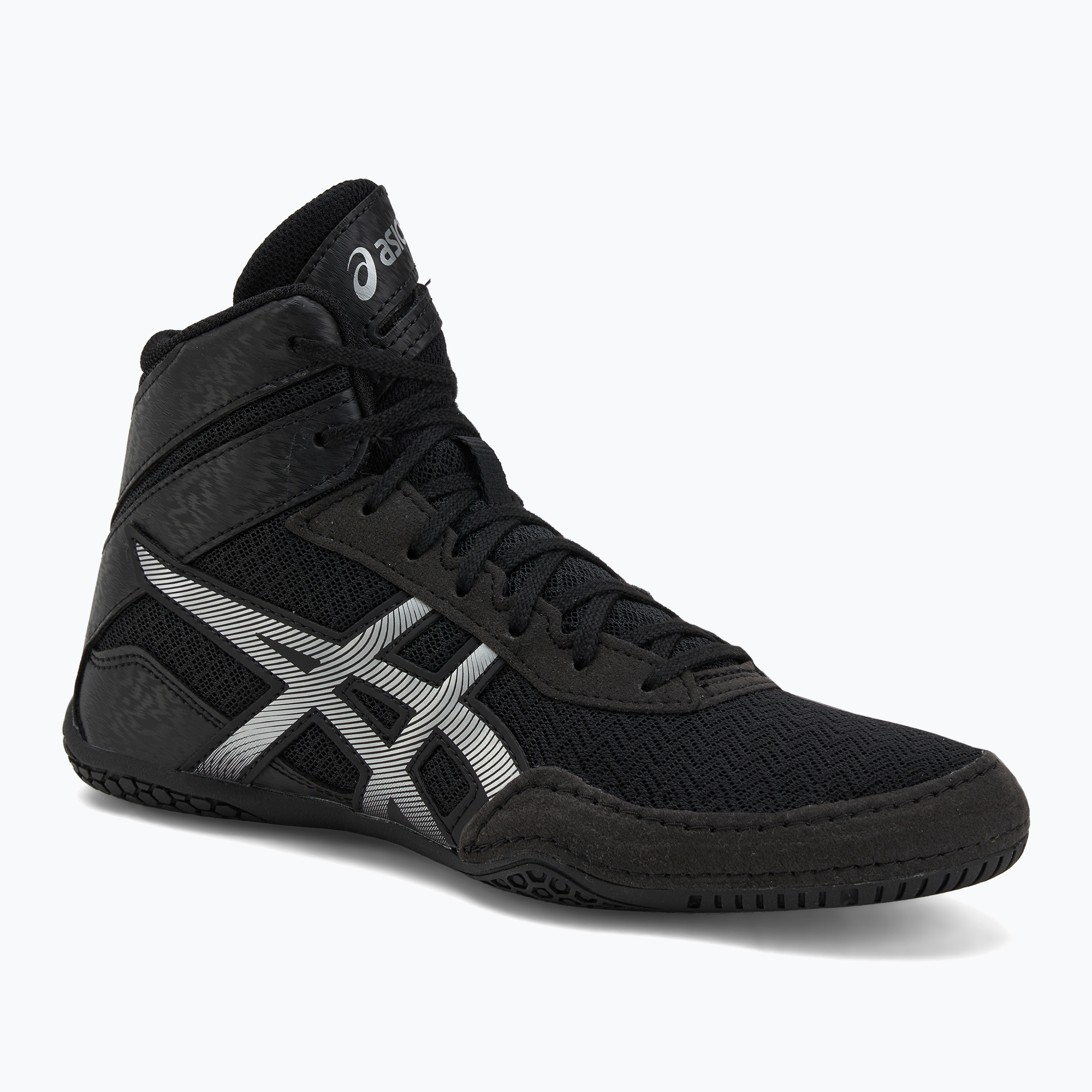 Încălțăminte de wrestling ASICS Matcontrol 3 black/ pure silver (Matcontrol 3 1081A053-001)