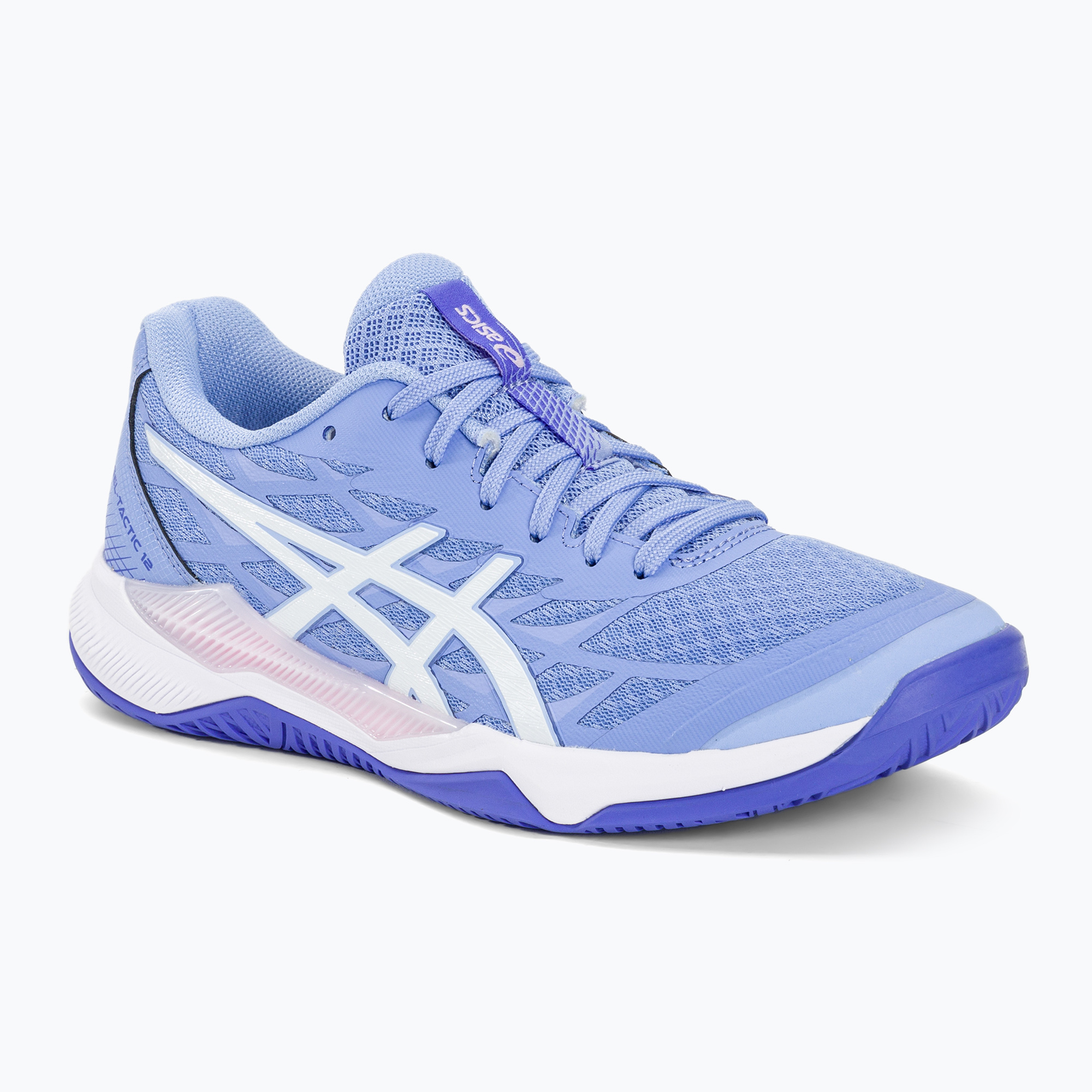 Încălțăminte de handbal pentru femei ASICS Gel-Tactic 12 light sapphire/white (Gel-Tactic 12 1072A092-400)
