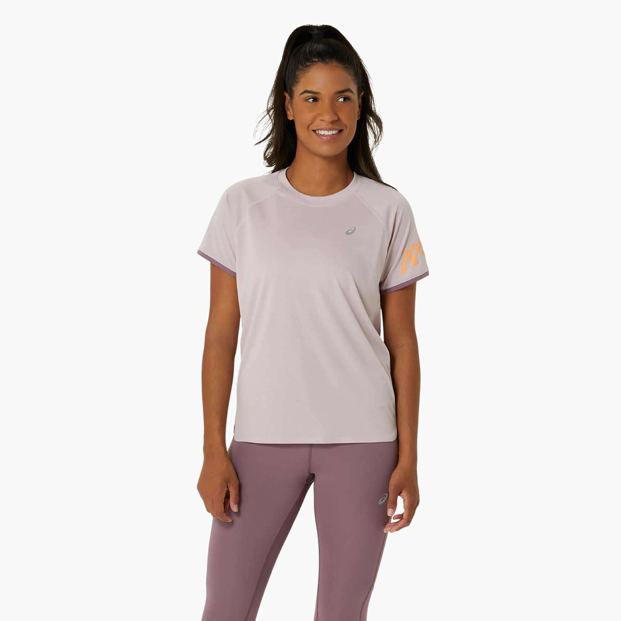 Tricou de alergare pentru femei ASICS Icon Top watershed rose (Icon Top 2012C741-701)