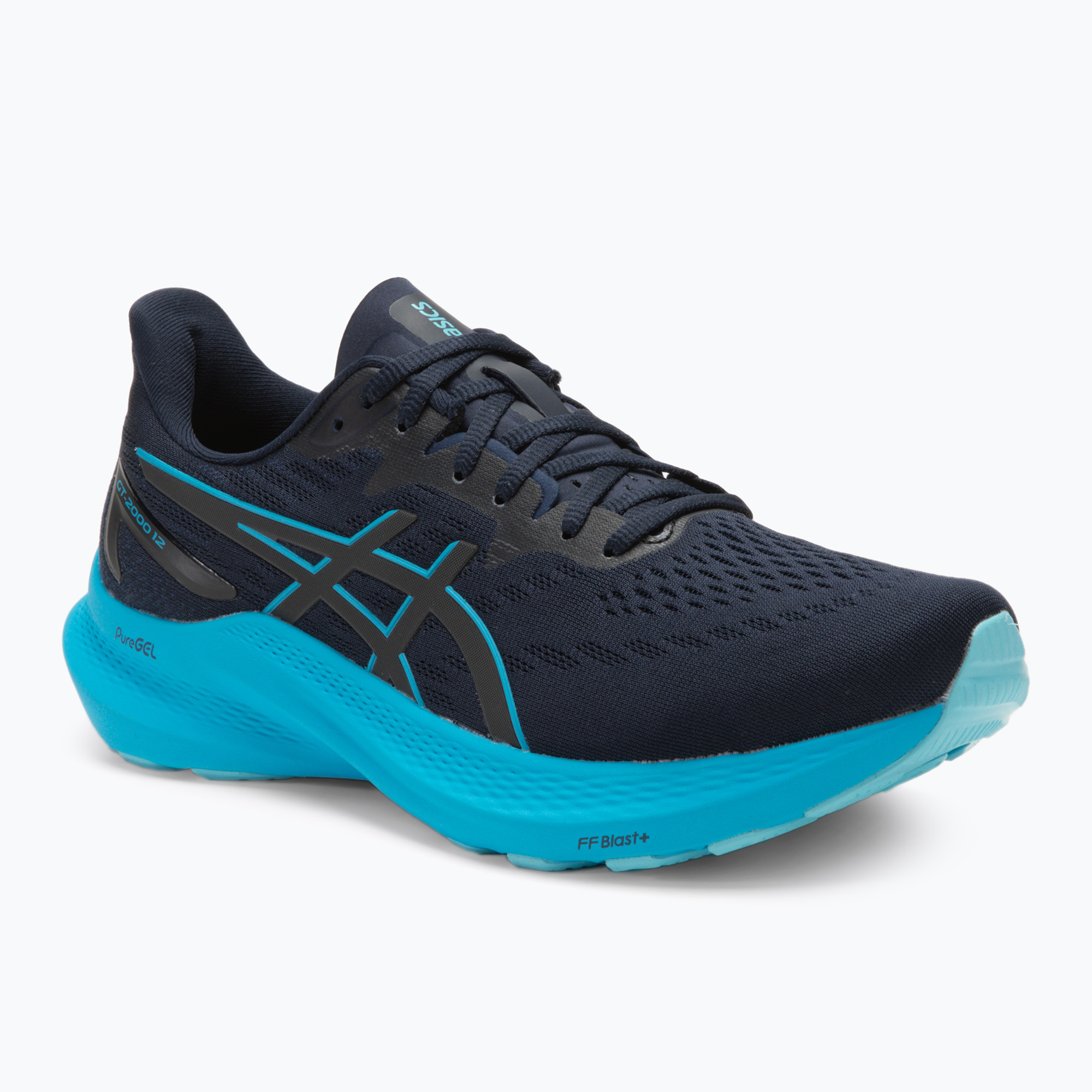 Încălțăminte de alergare pentru bărbați ASICS GT-2000 12 midnight/digital aqua (GT-2000 12 1011B691-404)