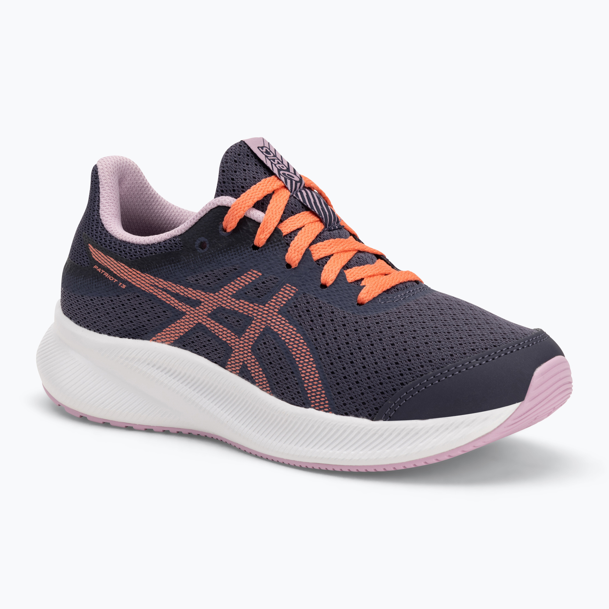 Încălțăminte de alergare pentru copii ASICS Patriot 13 GS indigo fog/papaya (Patriot 13 GS 1014A267-501)