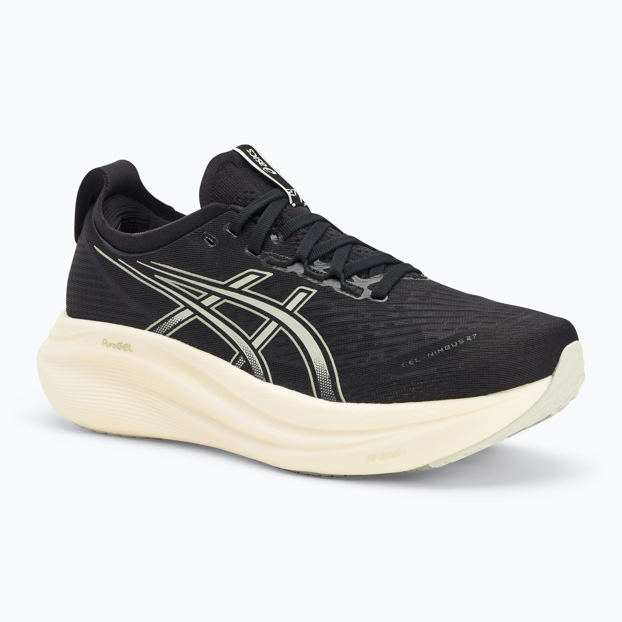 Încălțăminte de alergare pentru bărbați ASICS Gel-Nimbus 27 black/lake grey (Gel-Nimbus 27 1011B958-002)
