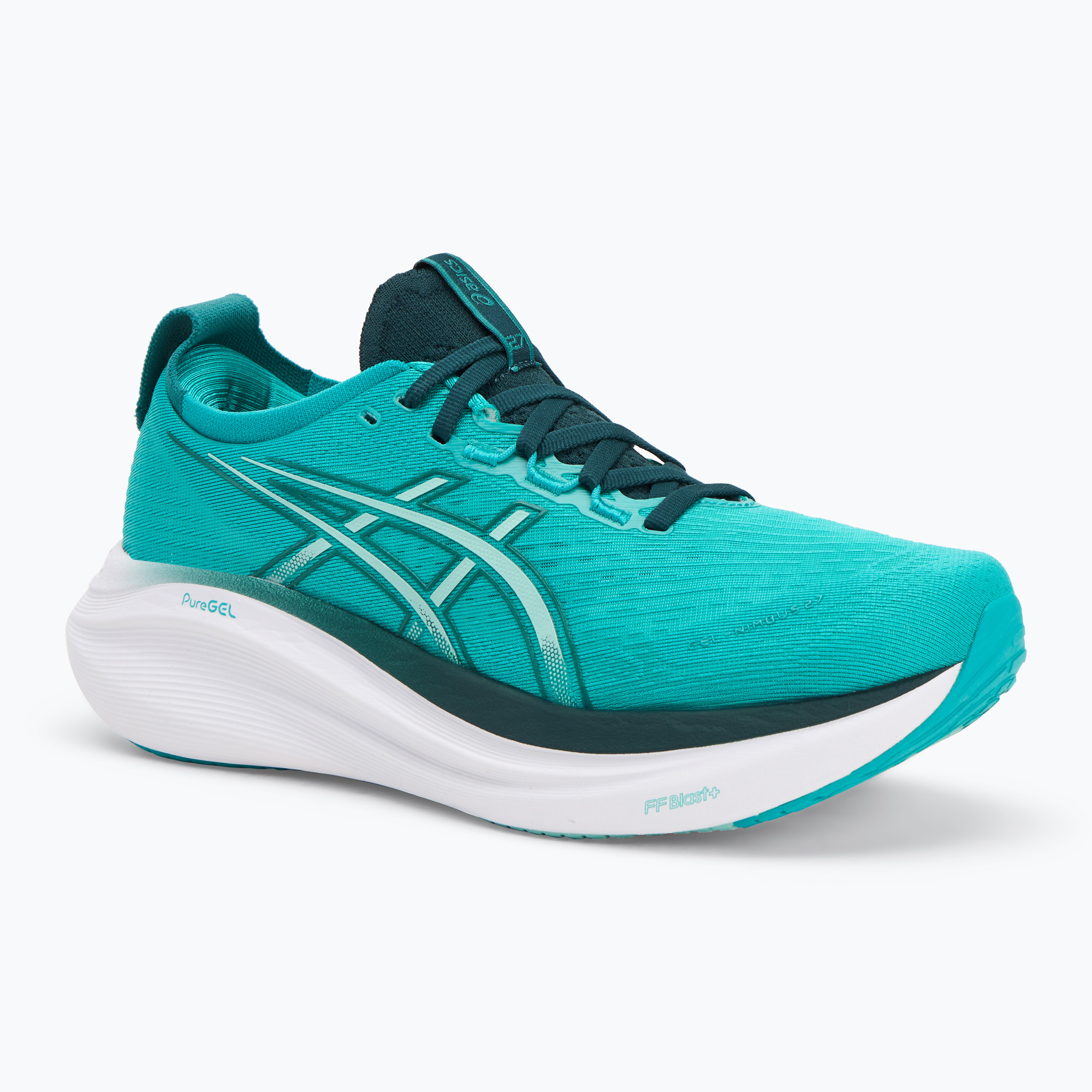 Încălțăminte de alergare pentru bărbați ASICS Gel-Nimbus 27 wave teal/saxon green (Gel-Nimbus 27 1011B958-400)