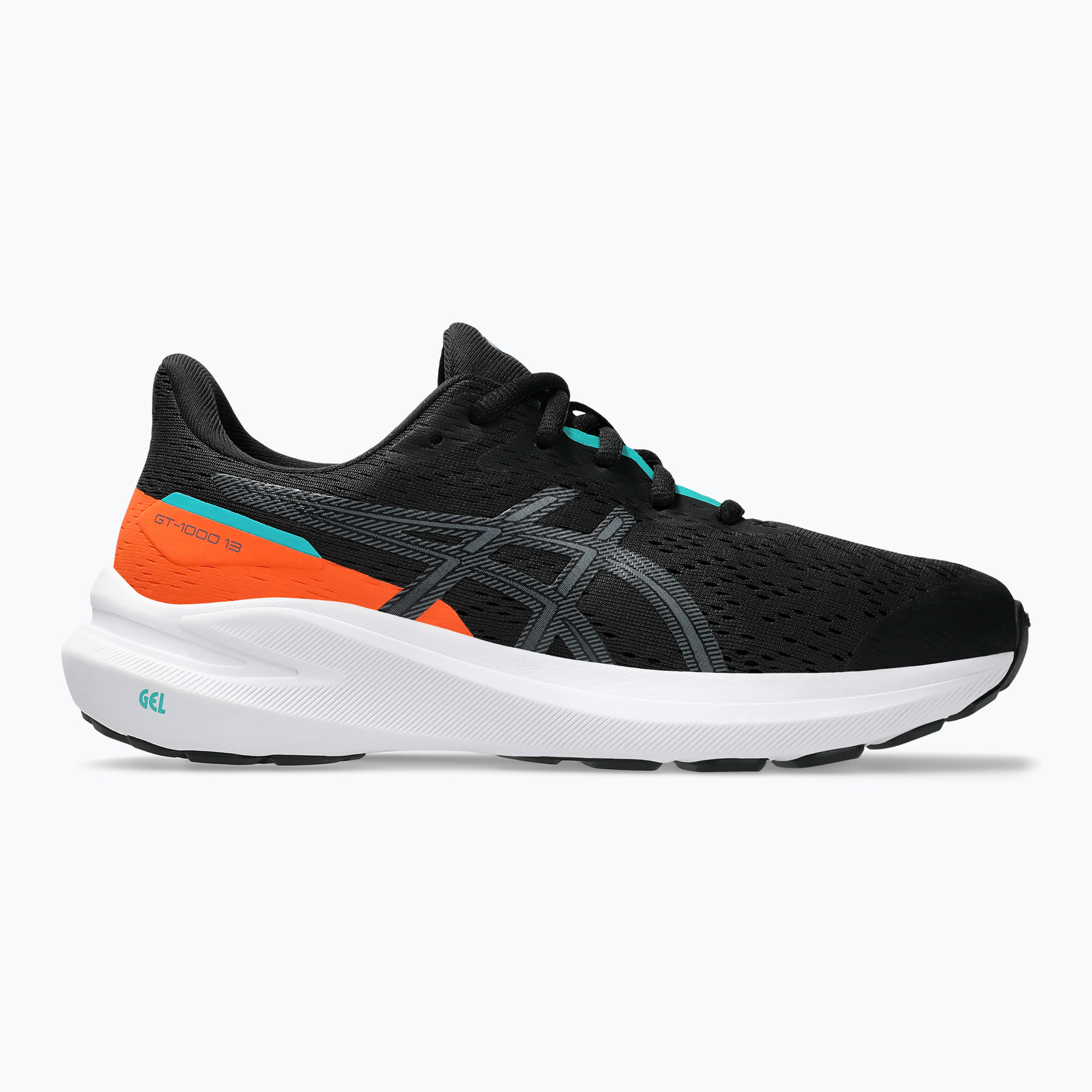 Încălțăminte de alergare pentru copii ASICS GT-1000 13 GS black/carbon (GT-1000 13 GS 1014A343-007)