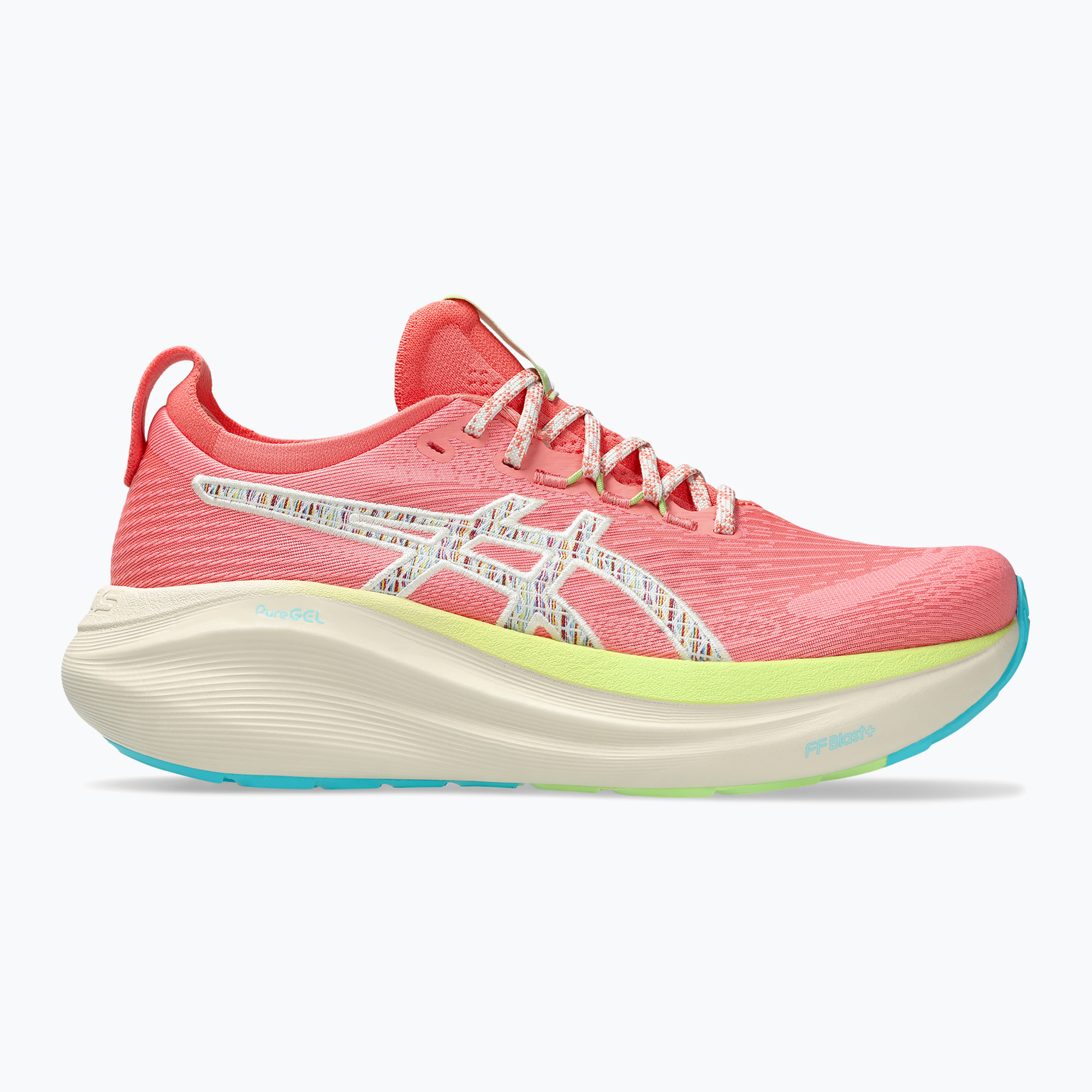 Încălțăminte de alergare pentru femei ASICS Gel-Nimbus 27 lnature bathing/guava (Gel-Nimbus 27 TR 1012B808-700)