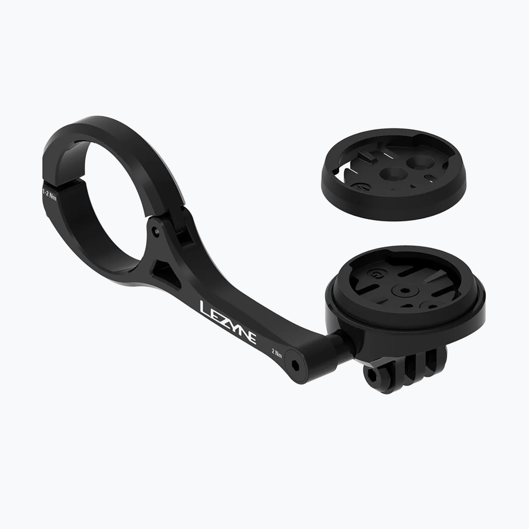 Suport de bicicletă pentru calculator Lezyne GPS Forward Mount With GoPro Garmin/Wahoo black (GPS Forward Mount With GoPro Garmin/Wahoo 1-LED-RP-GWGMT-V104)