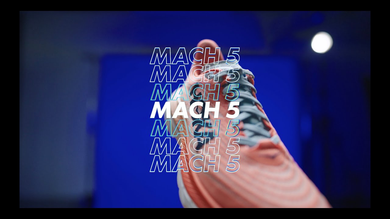 Pantofi de alergare pentru femei HOKA Mach 5 portocaliu-violet 1127894-ICYC