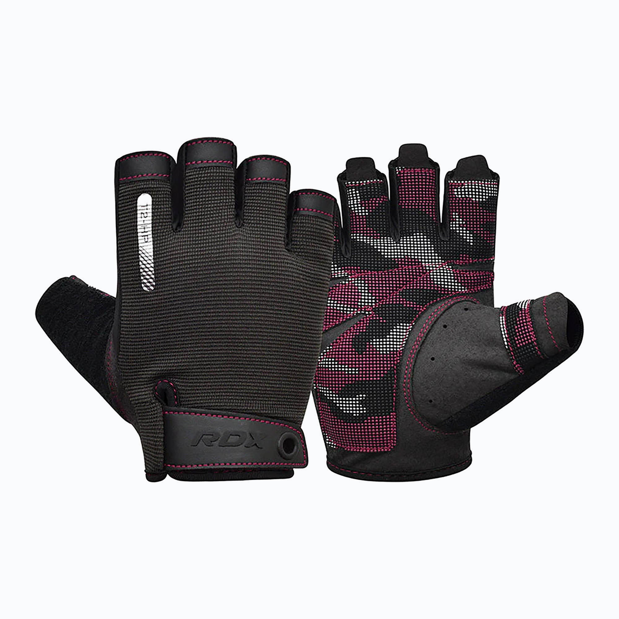 Mănuși de antrenament  RDX T2 Half pink (T2 Half WGA-T2HP)