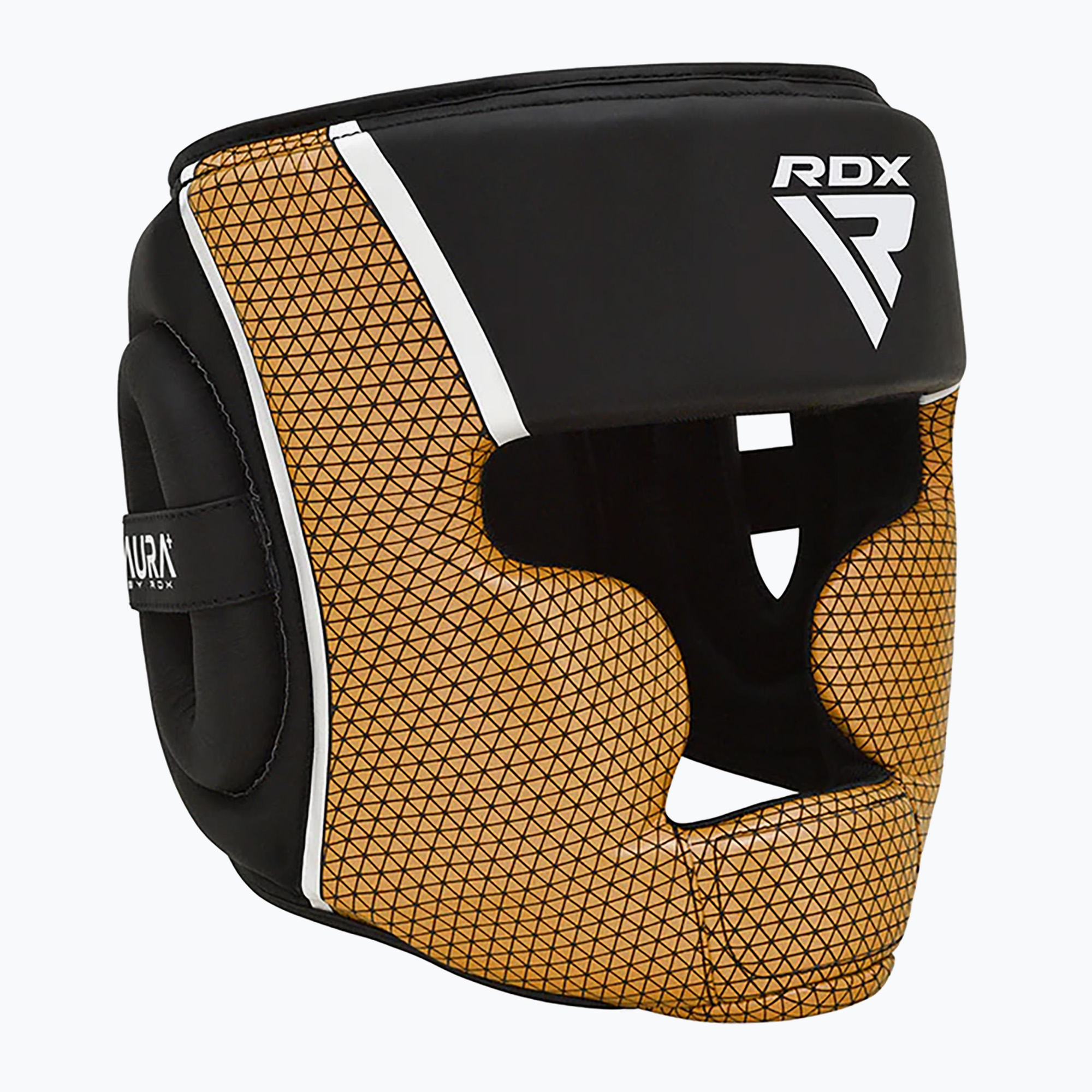 Cască de box RDX Head Guard Aura Plus T-17 golden (Head Guard Aura Plus T-17 HGR-T17BGL)