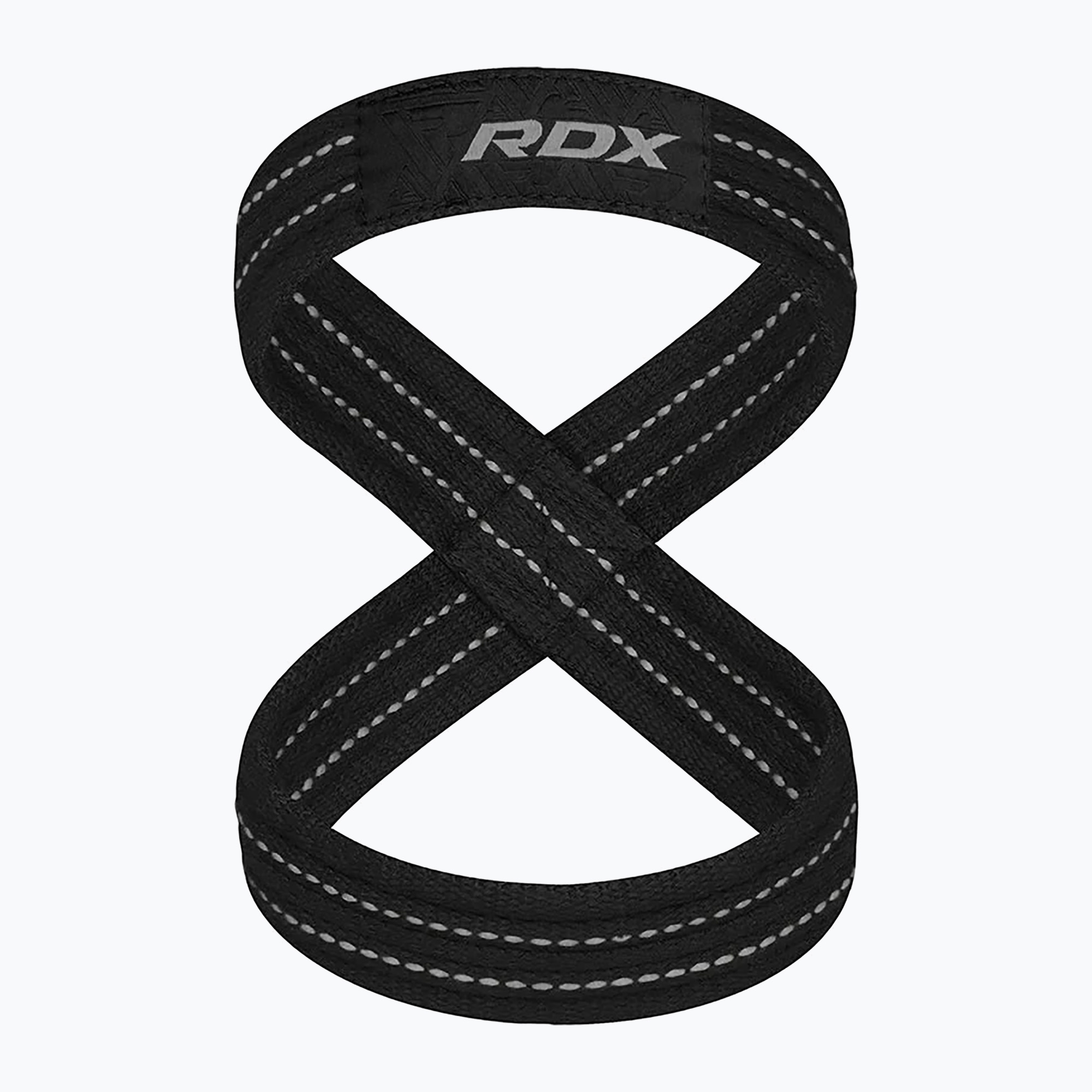 Curele pentru ridicat greutăți cu cârlige RDX Weight Lifting 8 Figure Strap grey (Weight Lifting 8 Figure Strap WAC-W8G)