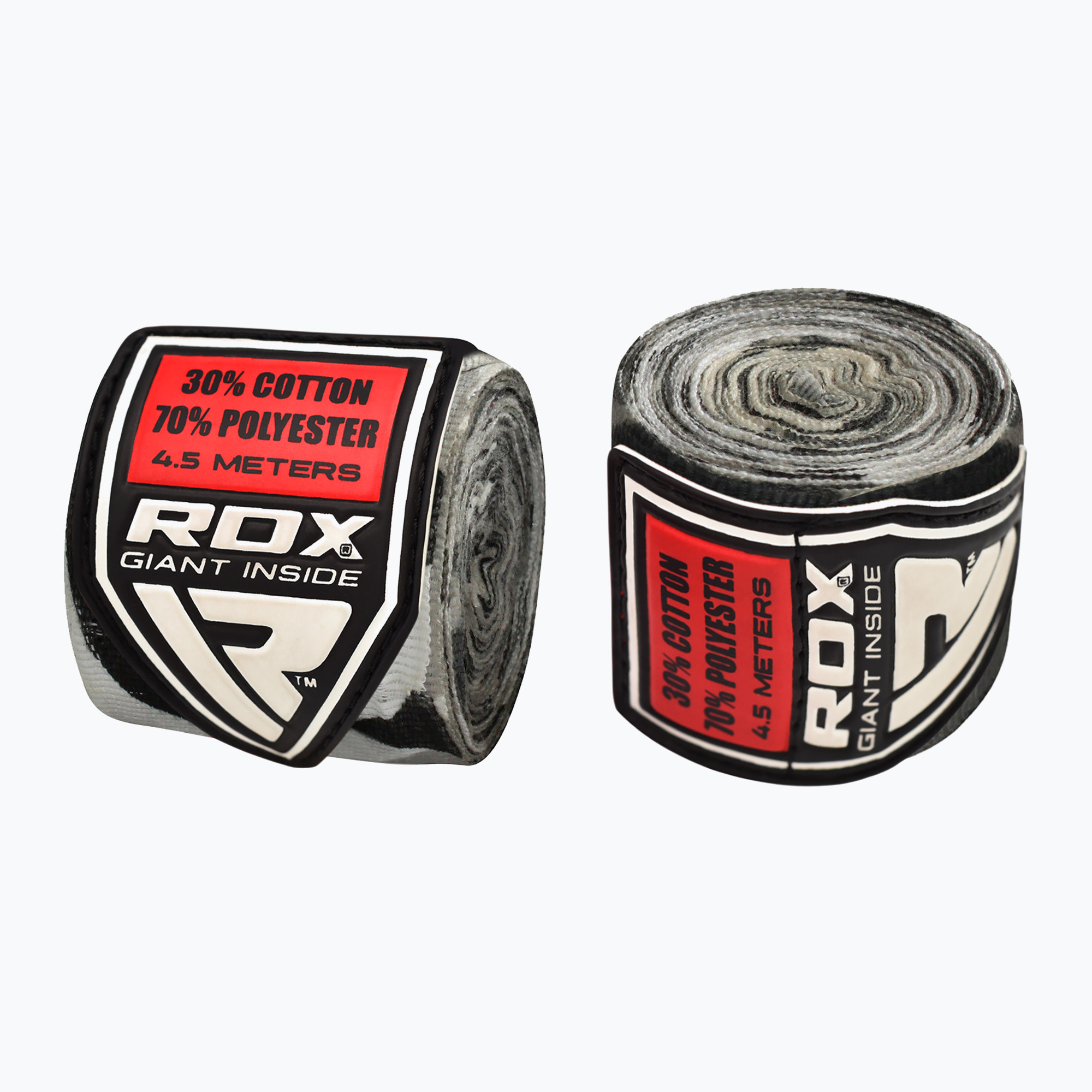 Bandaje de box RDX HWX-RC  camuflaj gri