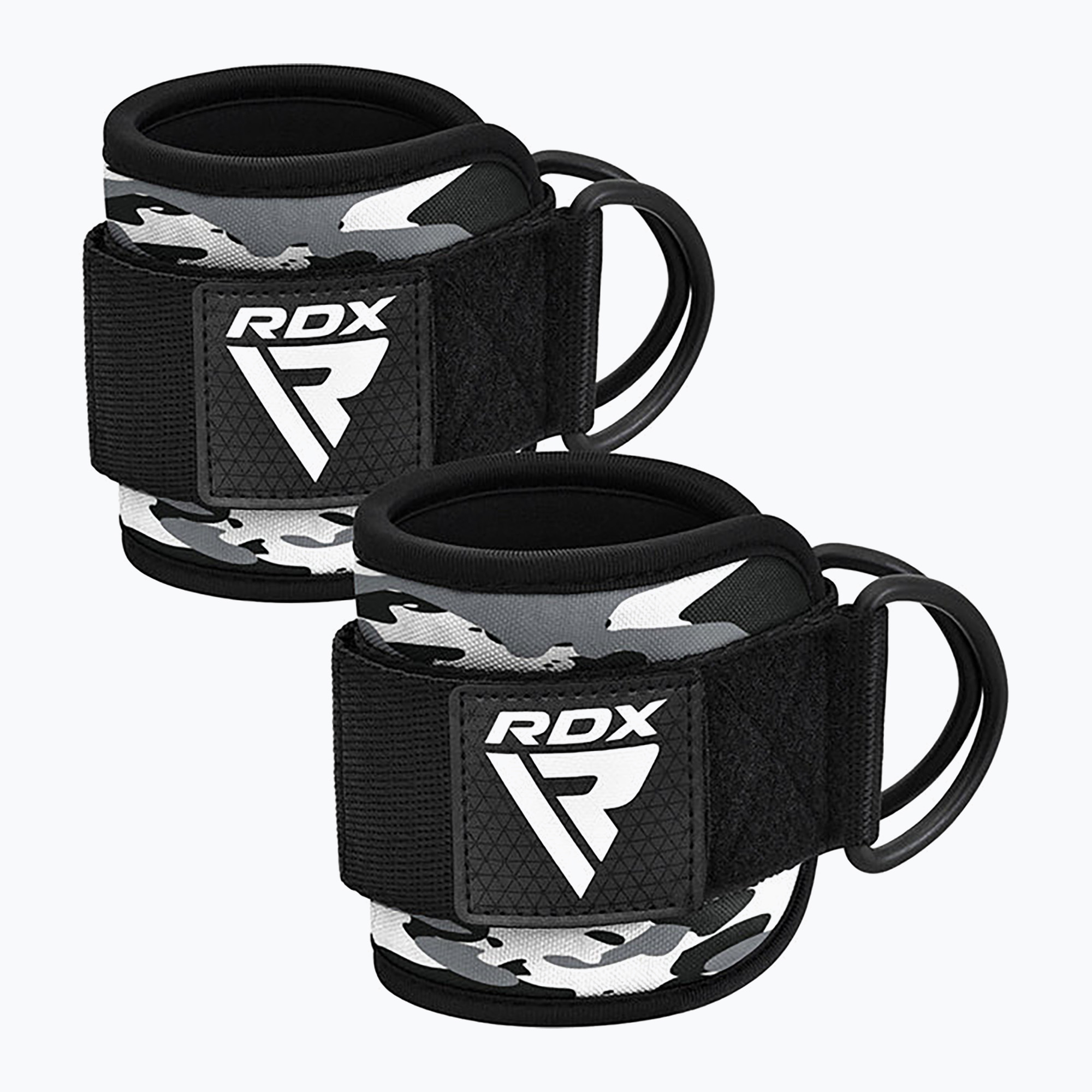 Curele cu cârlig pentru gleznă RDX A4 Ankle Straps For Gym Cable Machine grey (A4 Ankle Straps For Gym Cable Machine WAN-A4CG-P)