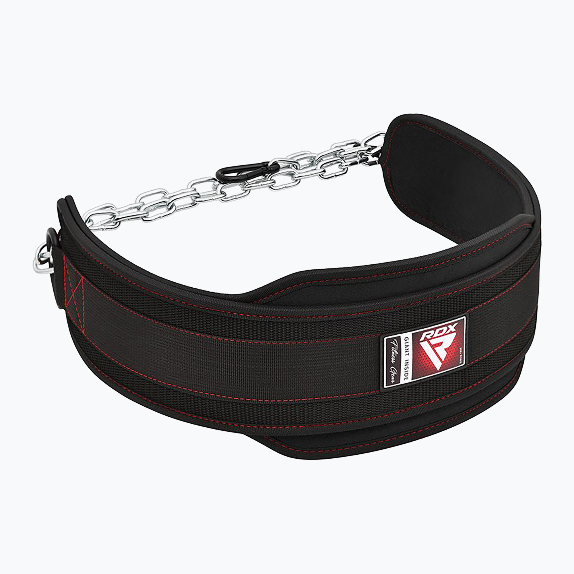 Centură pentru ridicarea greutăților RDX Pro Dipping Belt 2 Layer neagră WDB-T7B (Pro Dipping Belt 2 Layer WDB-T7B)