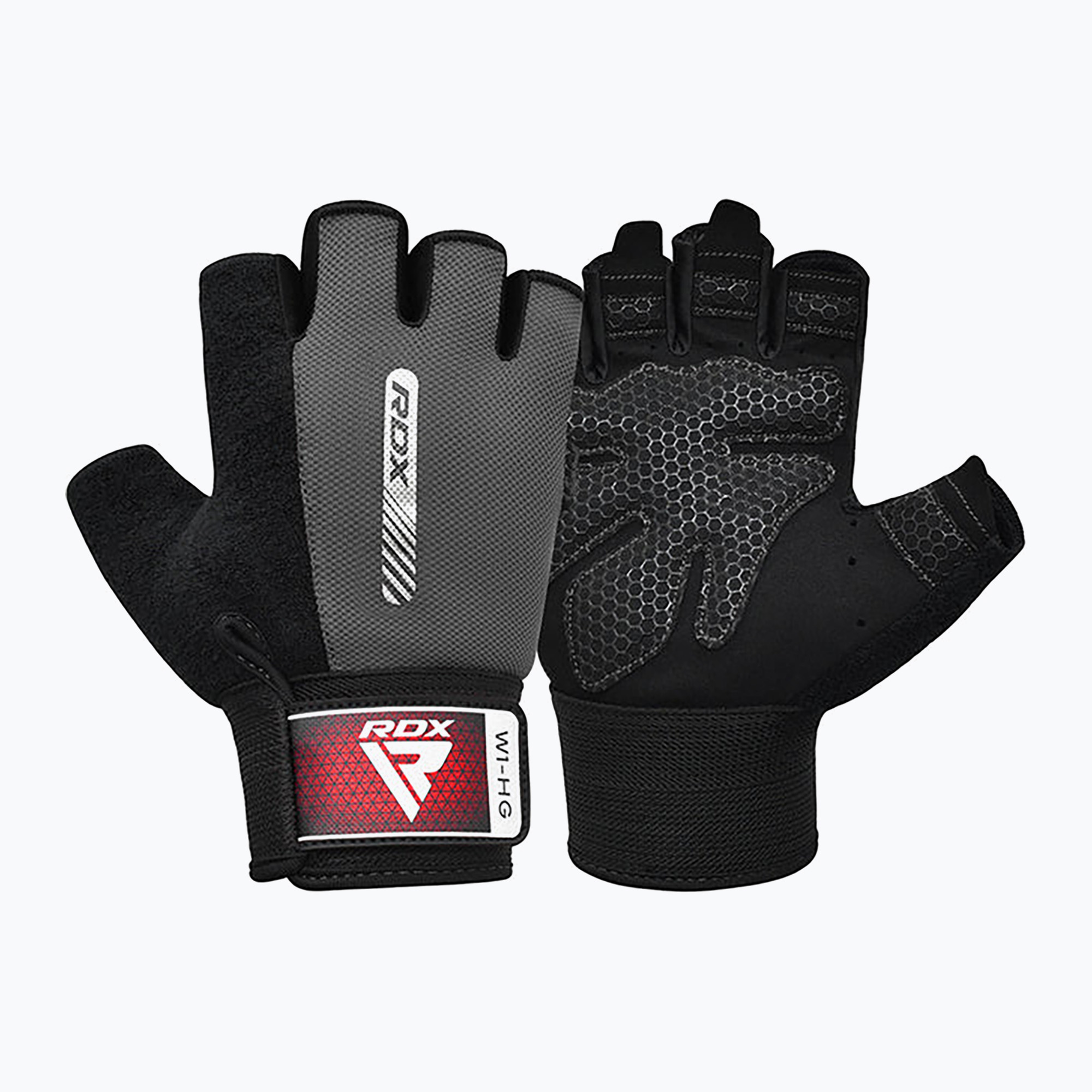Mănuși de antrenament RDX Gym Workout W1 grey (Gym Workout W1 WGA-W1HG-S)