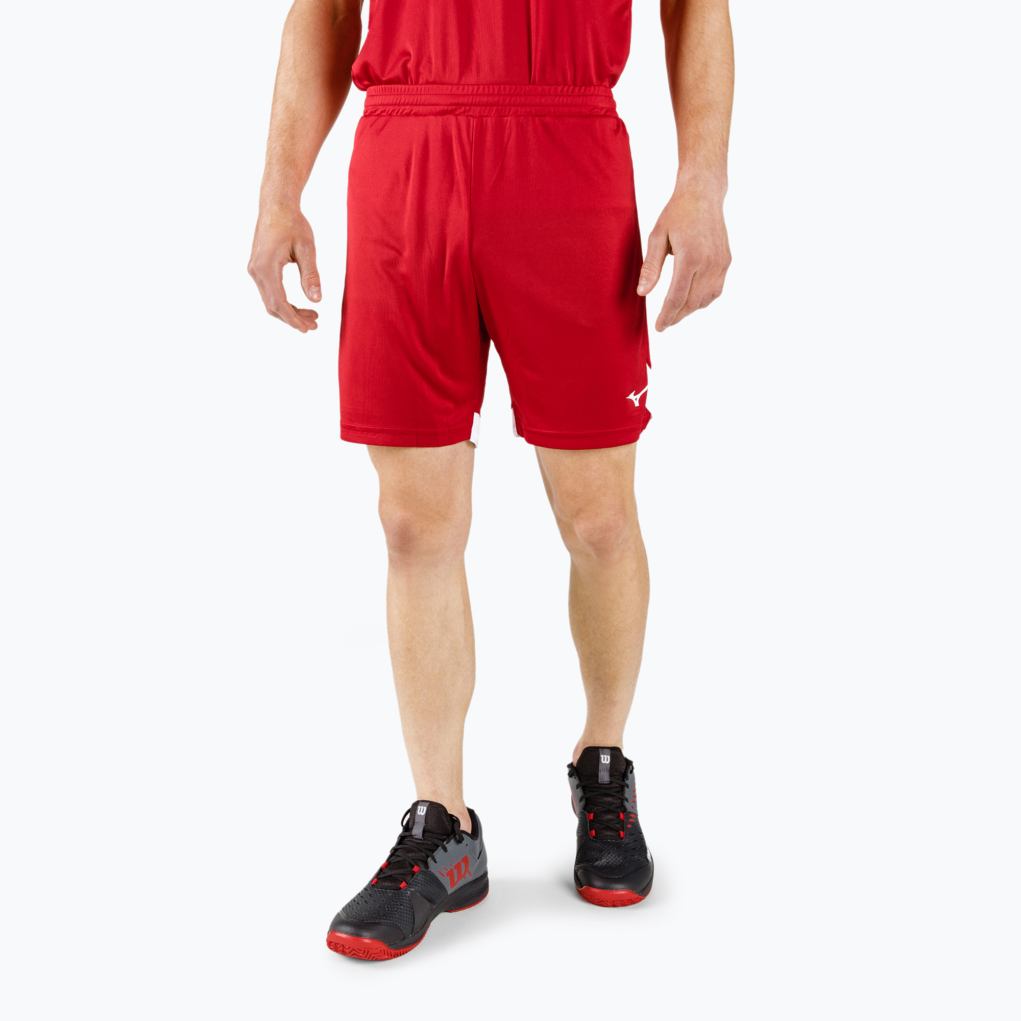 Pantaloni scurți de antrenament pentru bărbați Mizuno Premium Handball roșu X2FB9A0262