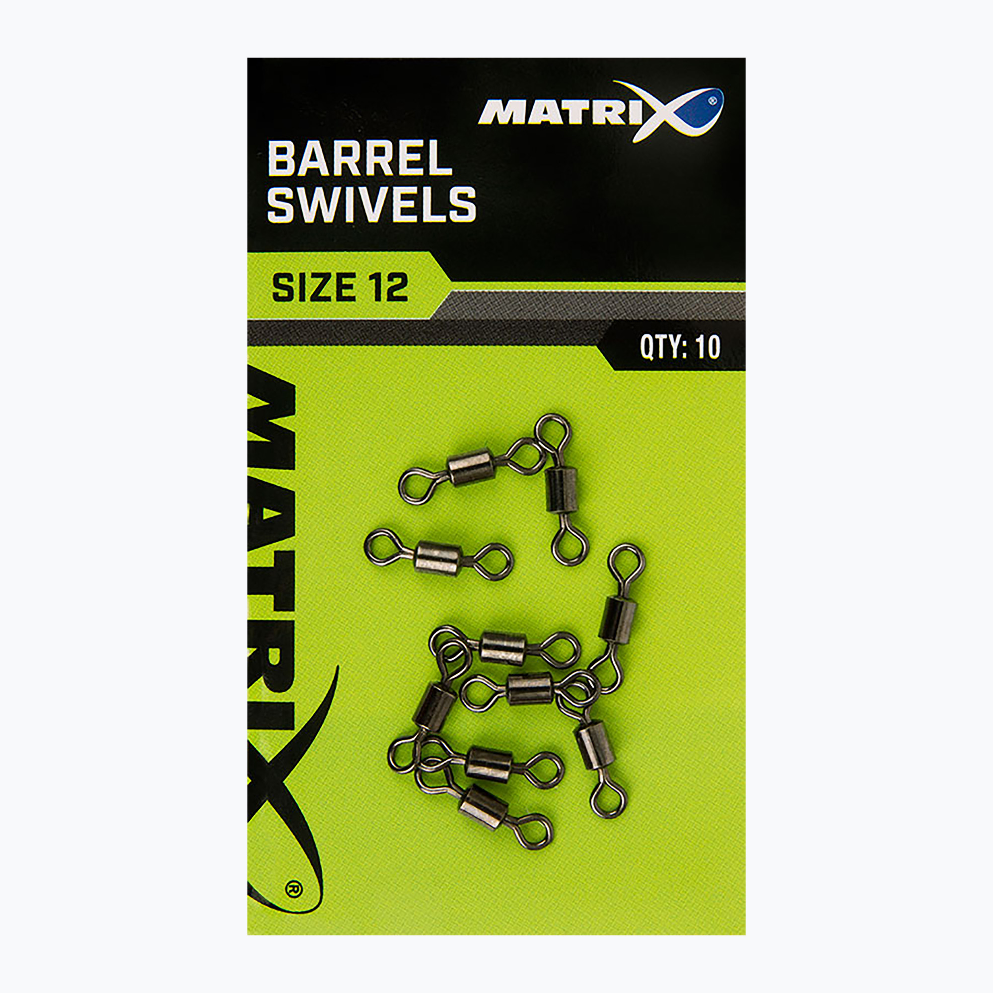 Pivoți Matrix Barrel Swivels 10pcs argintiu GAC357 methode swivels (Barrel Swivels 10 pcs GAC357)