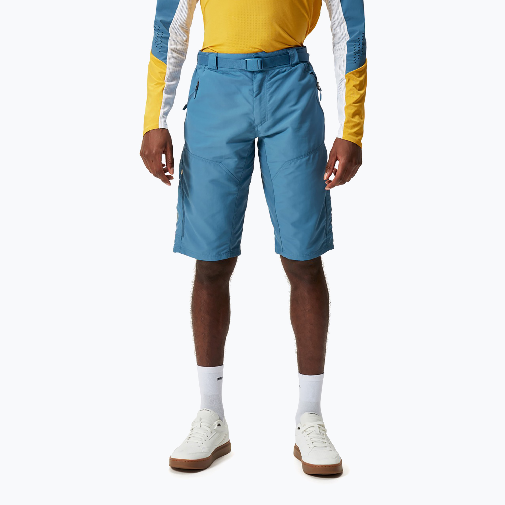 Pantaloni scurți de ciclism pentru bărbați Endura Hummvee Short blue steel (Hummvee Short E8117SB)