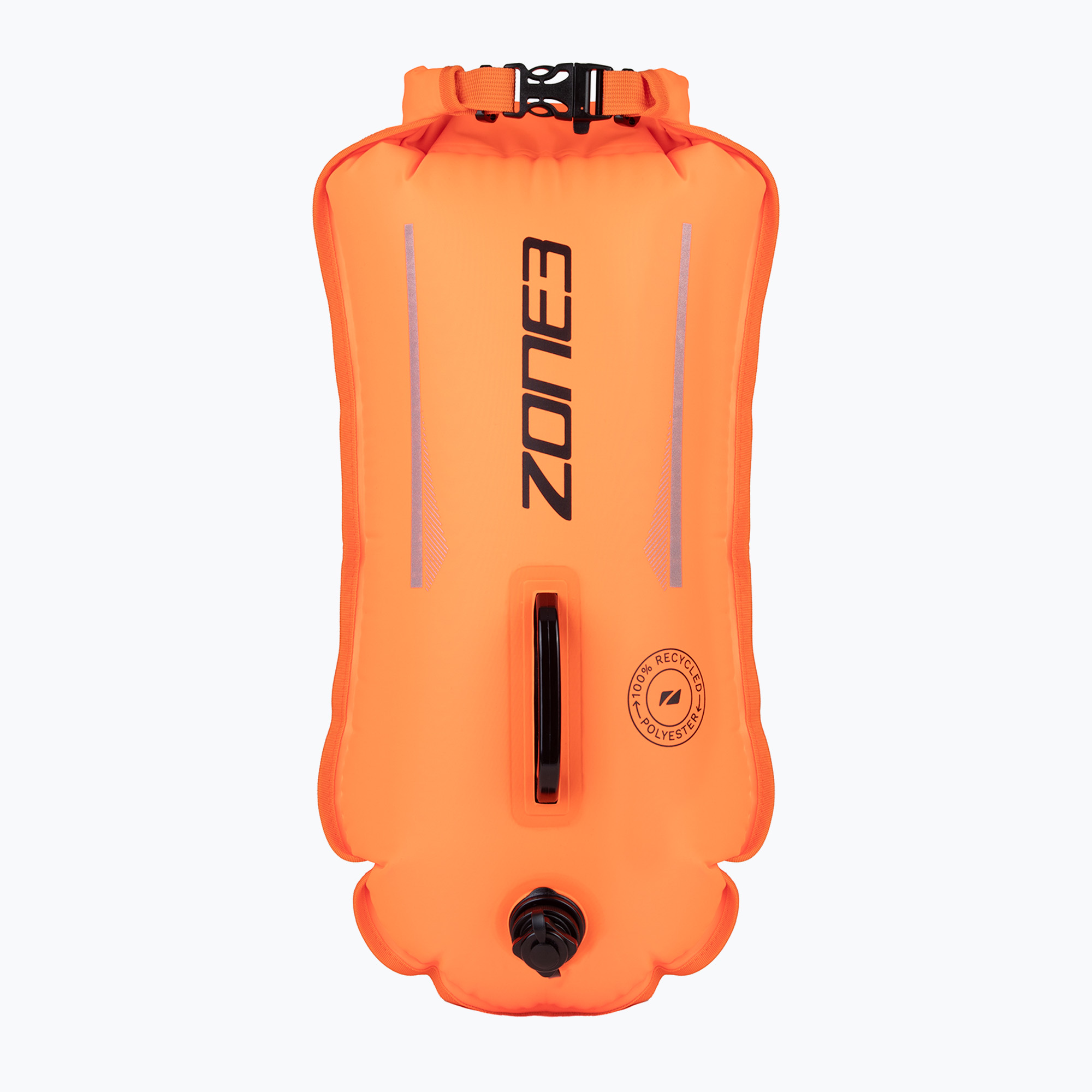 ZONE3 Buoy de siguranță / sac uscat reciclat 28 l portocaliu de înaltă vizibilitate portocaliu