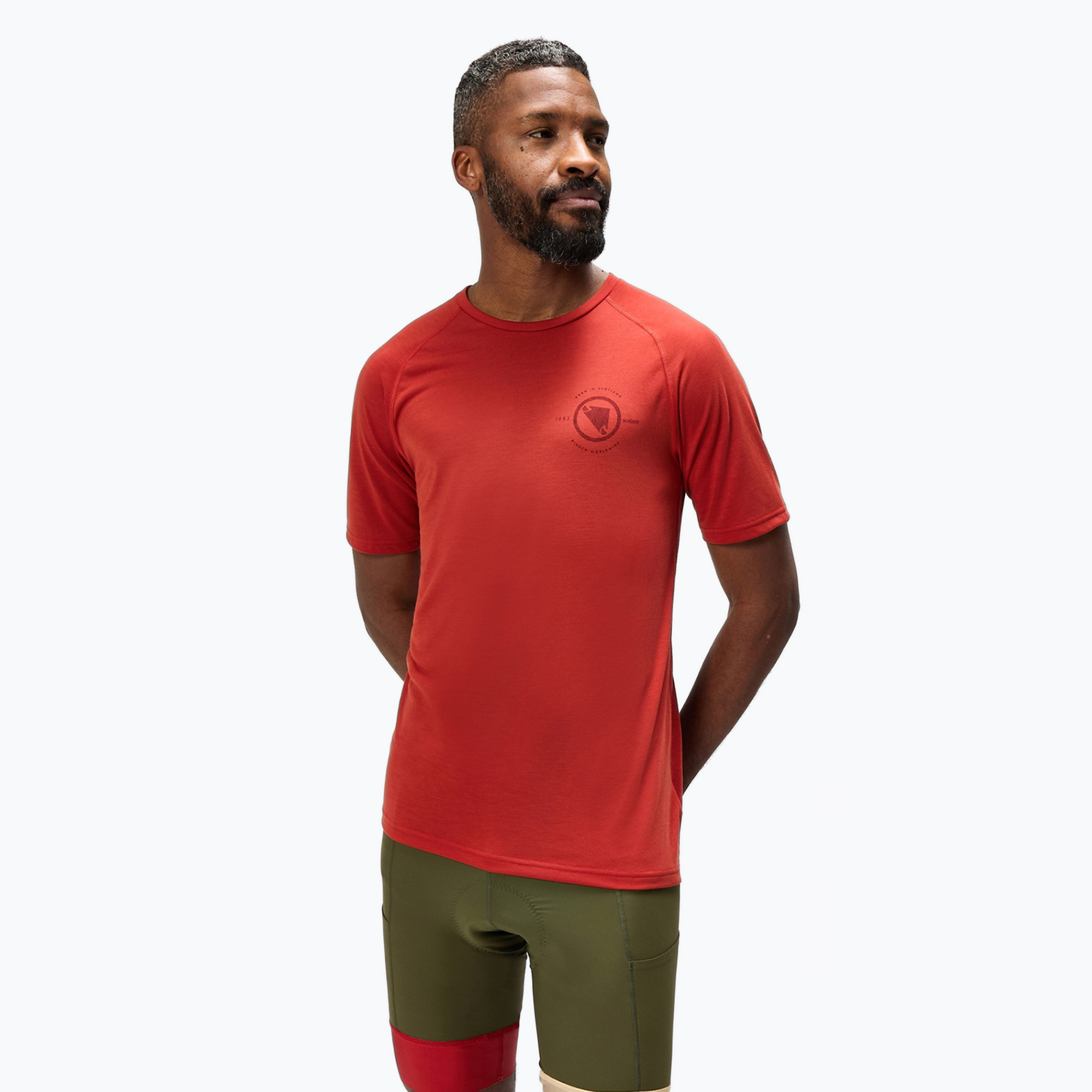 Tricou de ciclism pentru bărbați  Endura Loop Tech brick (Loop Tech E5201BRK)