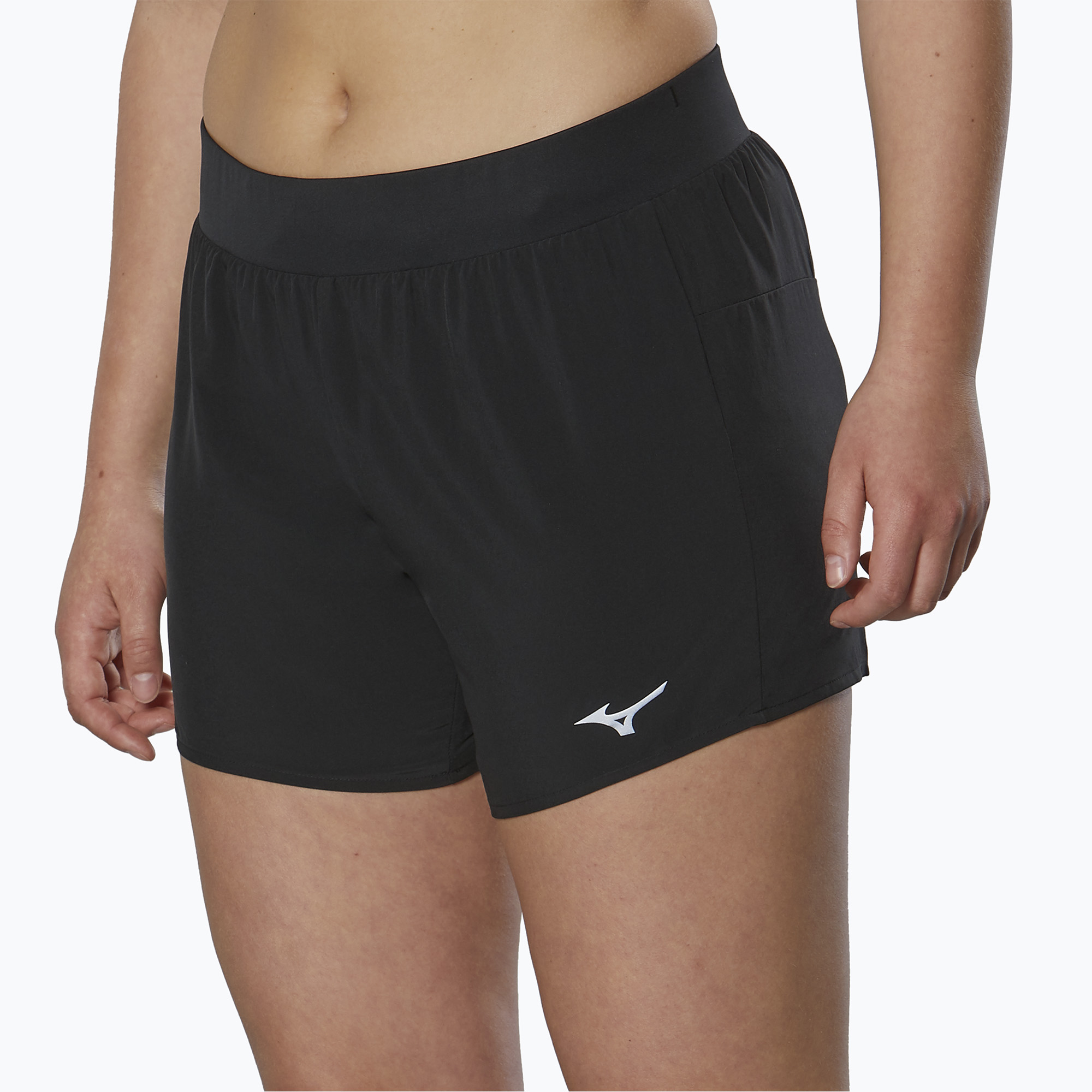 Pantaloni scurți de alergare pentru femei Mizuno Alpha 4.5 black (Alpha 4.5" J2GB220309)