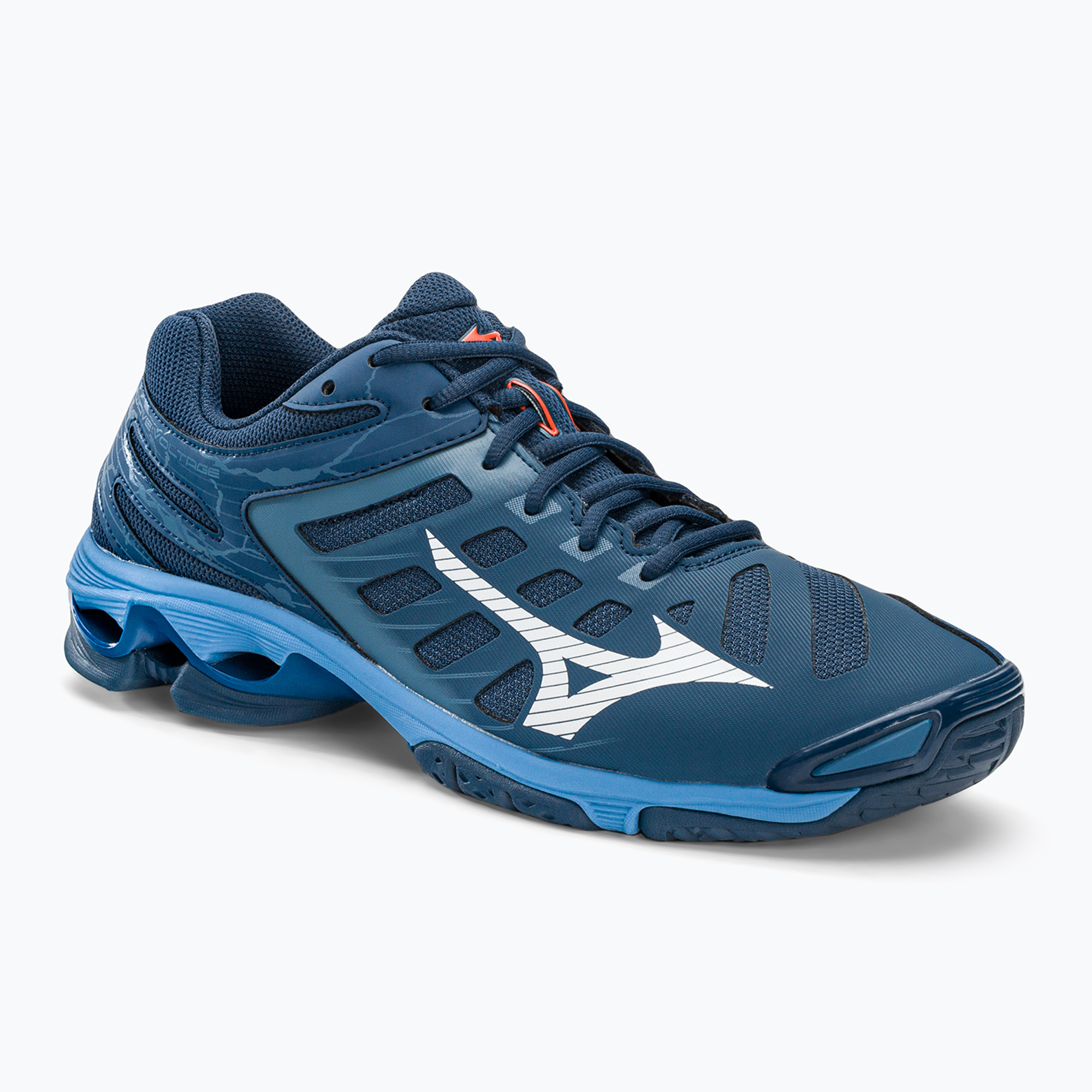 Pantofi de volei pentru bărbați Mizuno Wave Voltage albastru marin V1GA216021