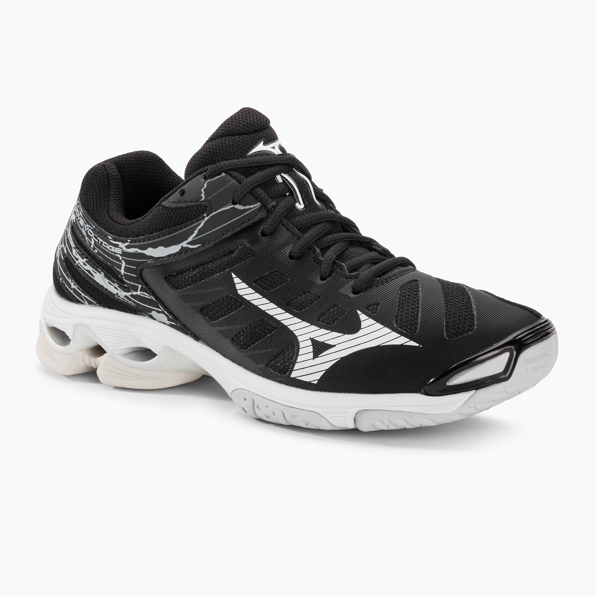 Pantofi de volei pentru bărbați Mizuno Wave Voltage negru / argintiu