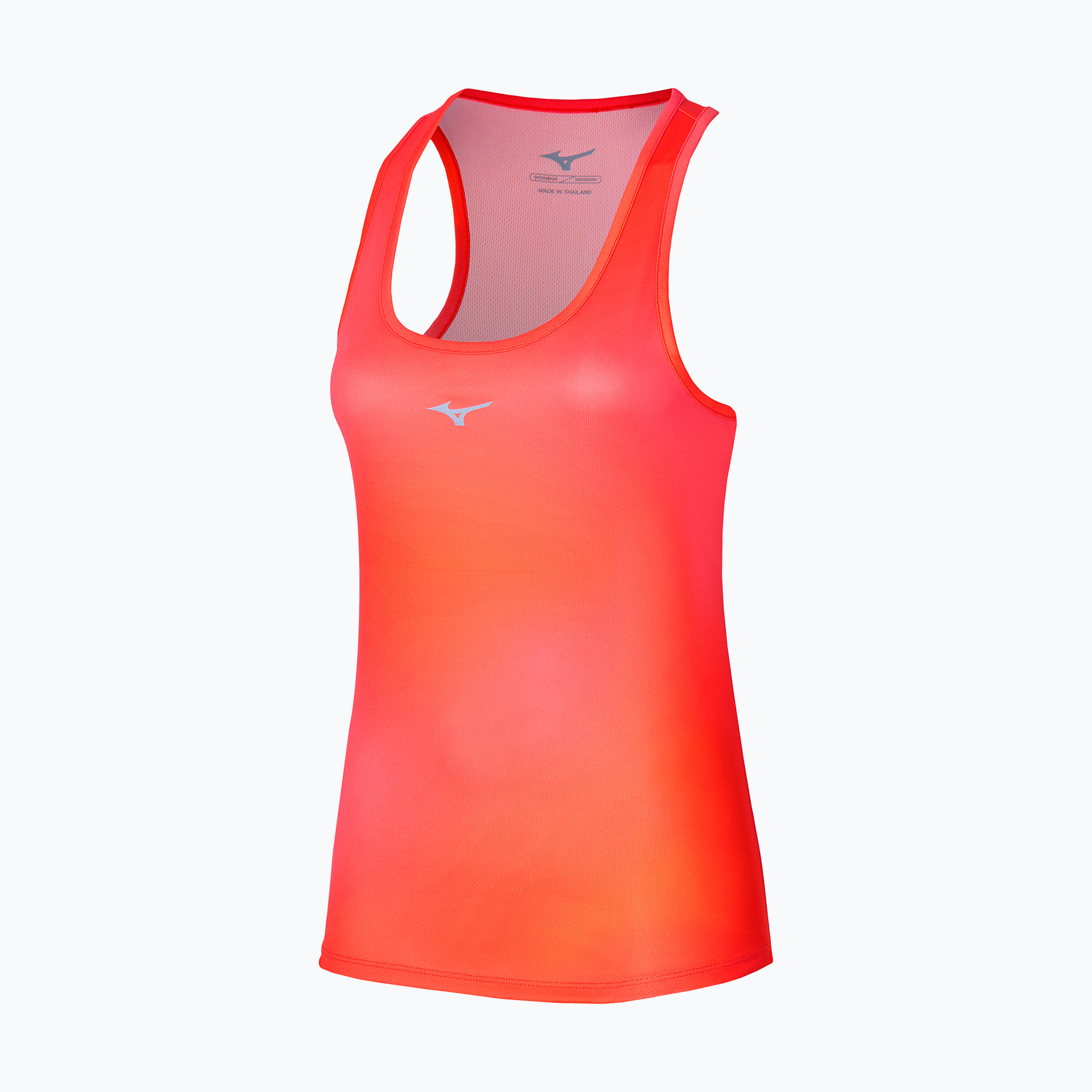 Tank top de alergare pentru femei Mizuno Impulse Core Graphic Tank nasturtium (Impulse Core Graphic Tank J2GAB21454)