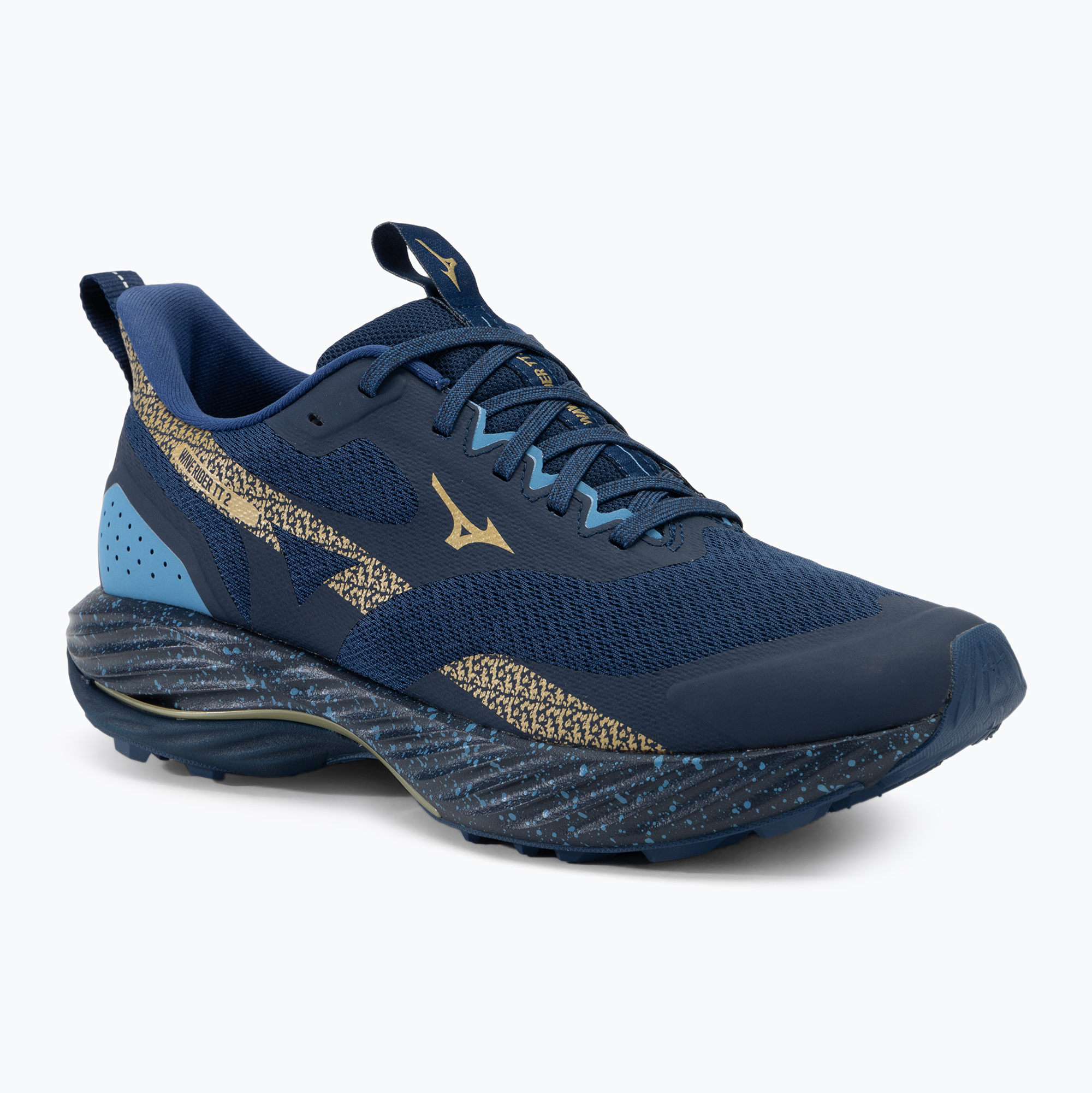 Încălțăminte de alergare pentru bărbați Mizuno Wave Rider TT 2 estate blue/gloden halo/parisian blue (Wave Rider TT 2 J1GC243201)