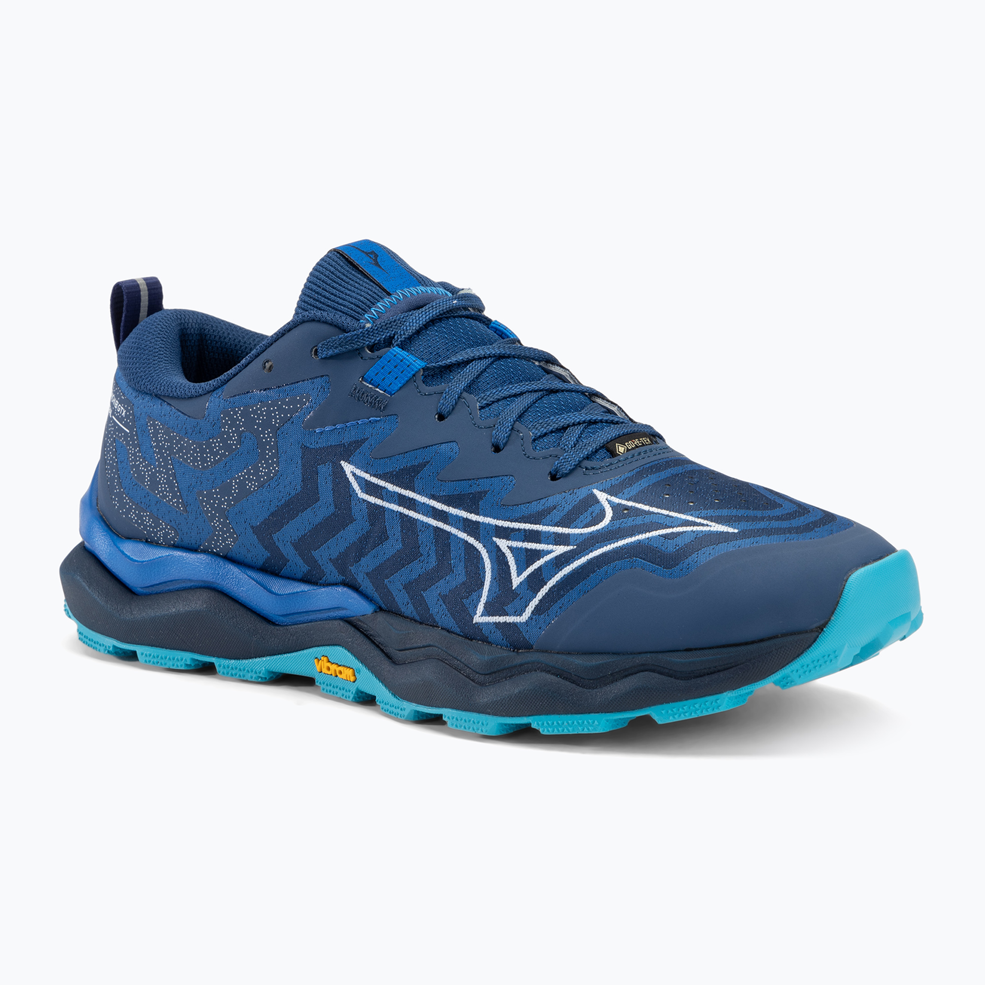 Încălțăminte de alergare pentru bărbați Mizuno Wave Daichi 8 GTX classic blue/white/pageant blue (Wave Daichi 8 GTX J1GJ245651)
